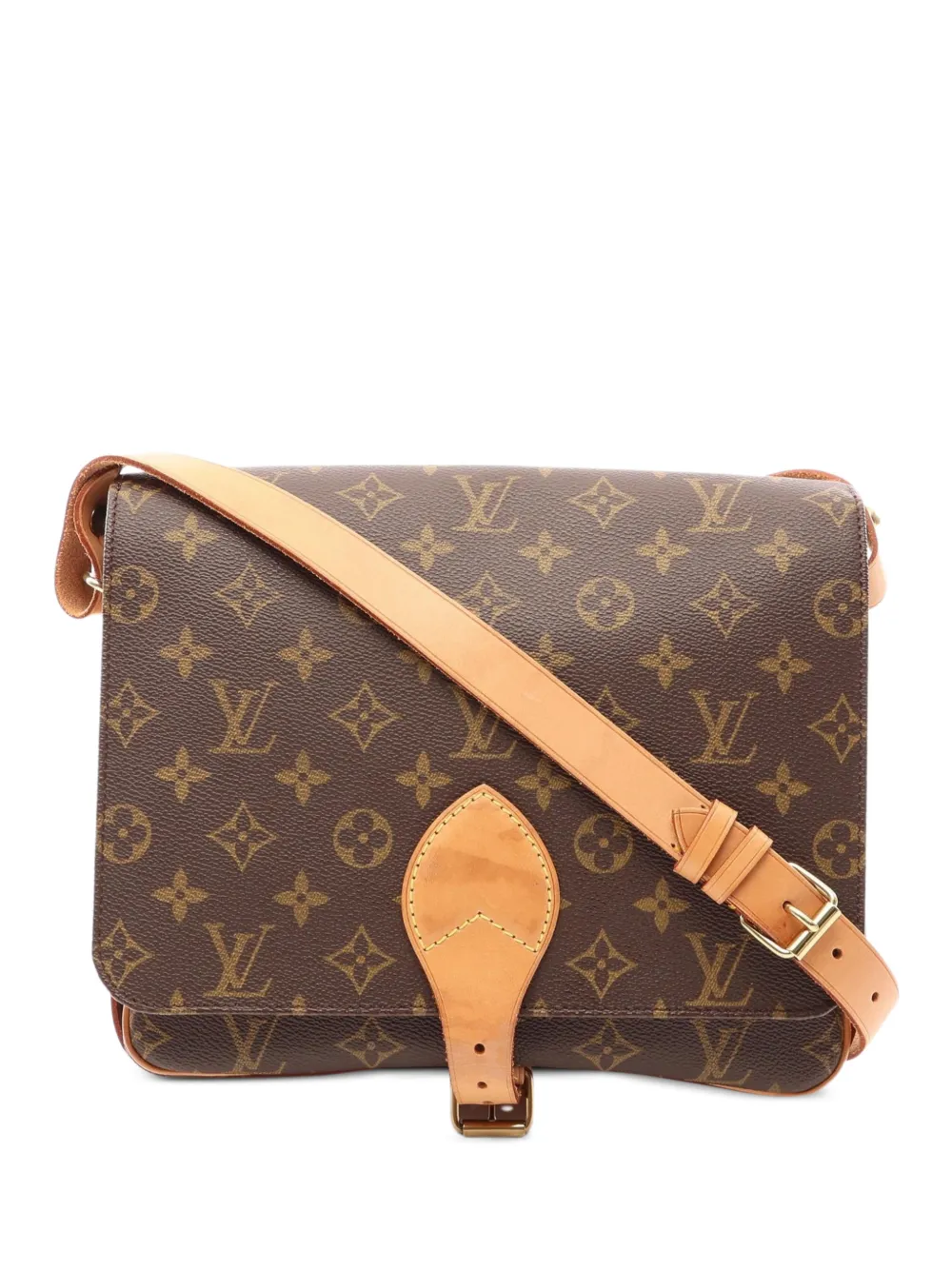 Louis Vuitton Pre-Owned 2000 Cartesier GM Monogram shoulder bag - Marrone