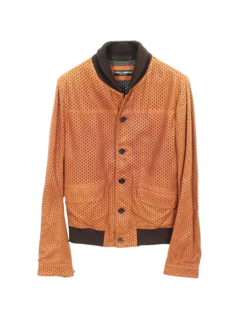 Dolce & Gabbana Pre-Owned 2010s perforated leather jacket