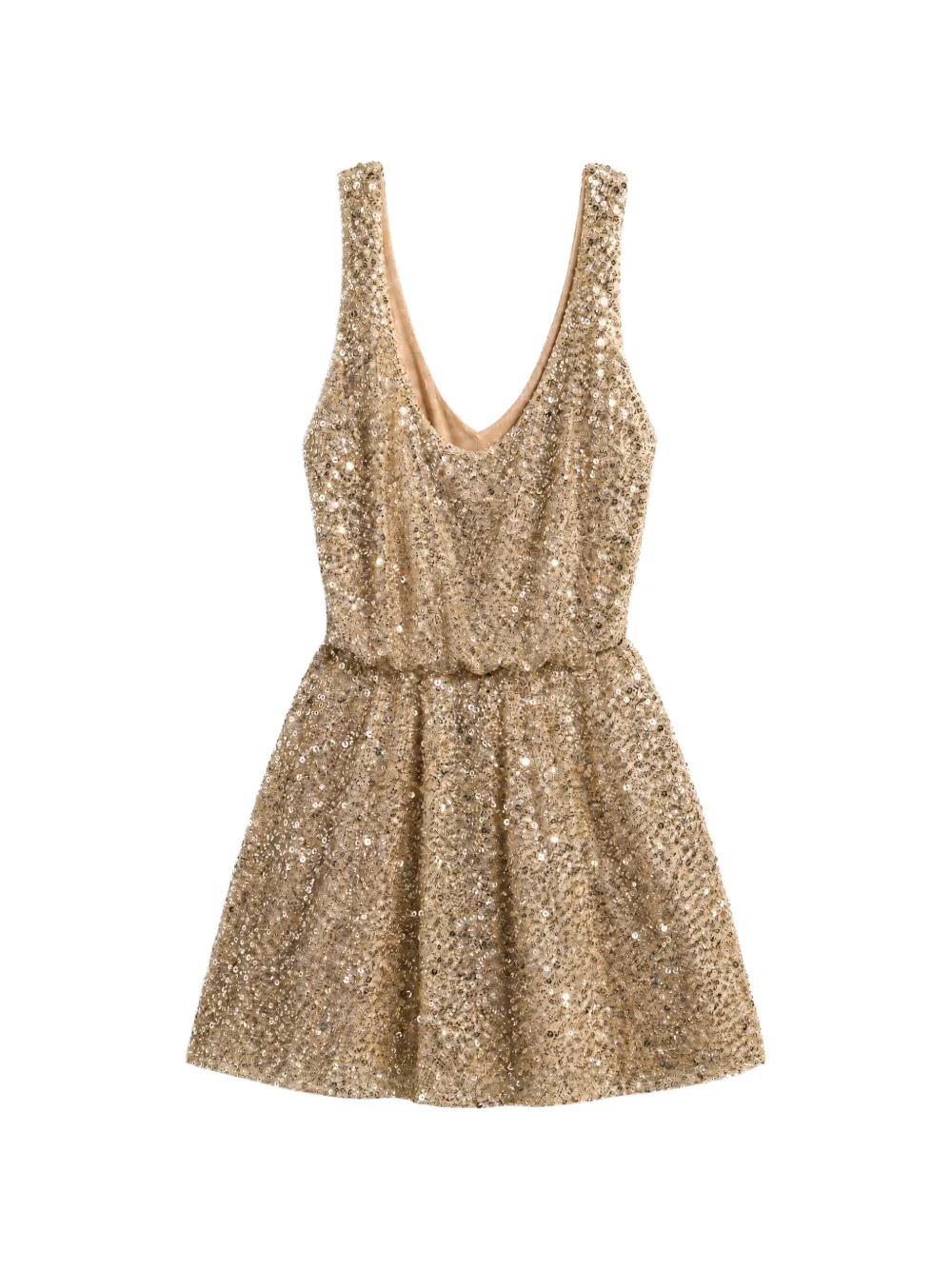 Bronx and Banco sequin-embellished V-neck mini dress