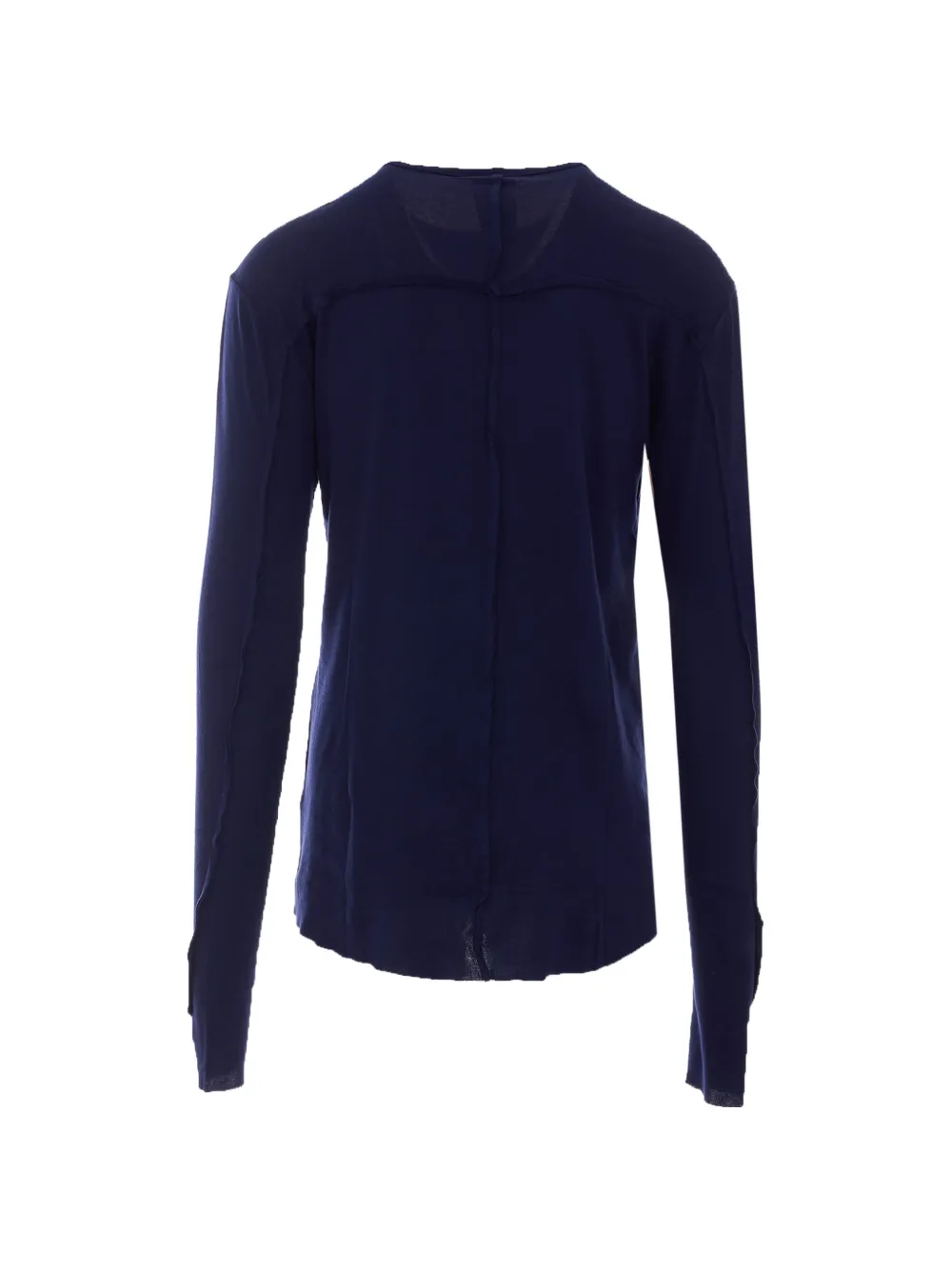 Thom Krom Eclipse T-shirt met naaddetail en duimsleuf Blauw