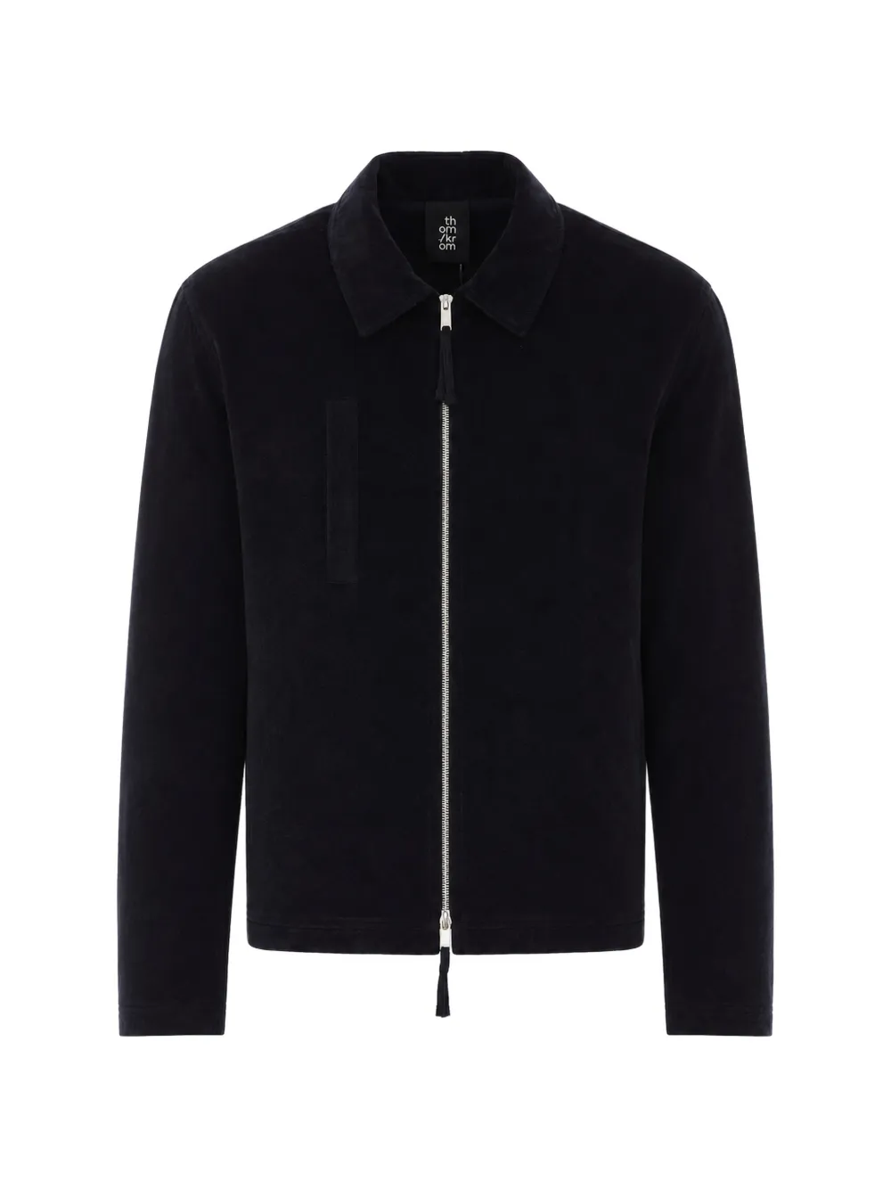 Thom Krom M J 94 zip-up velvet jacket - Schwarz