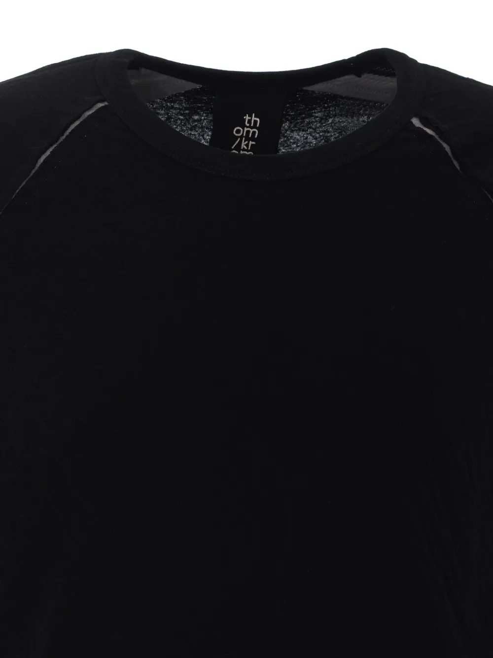 Thom Krom T-shirt met raglan mouwen Zwart