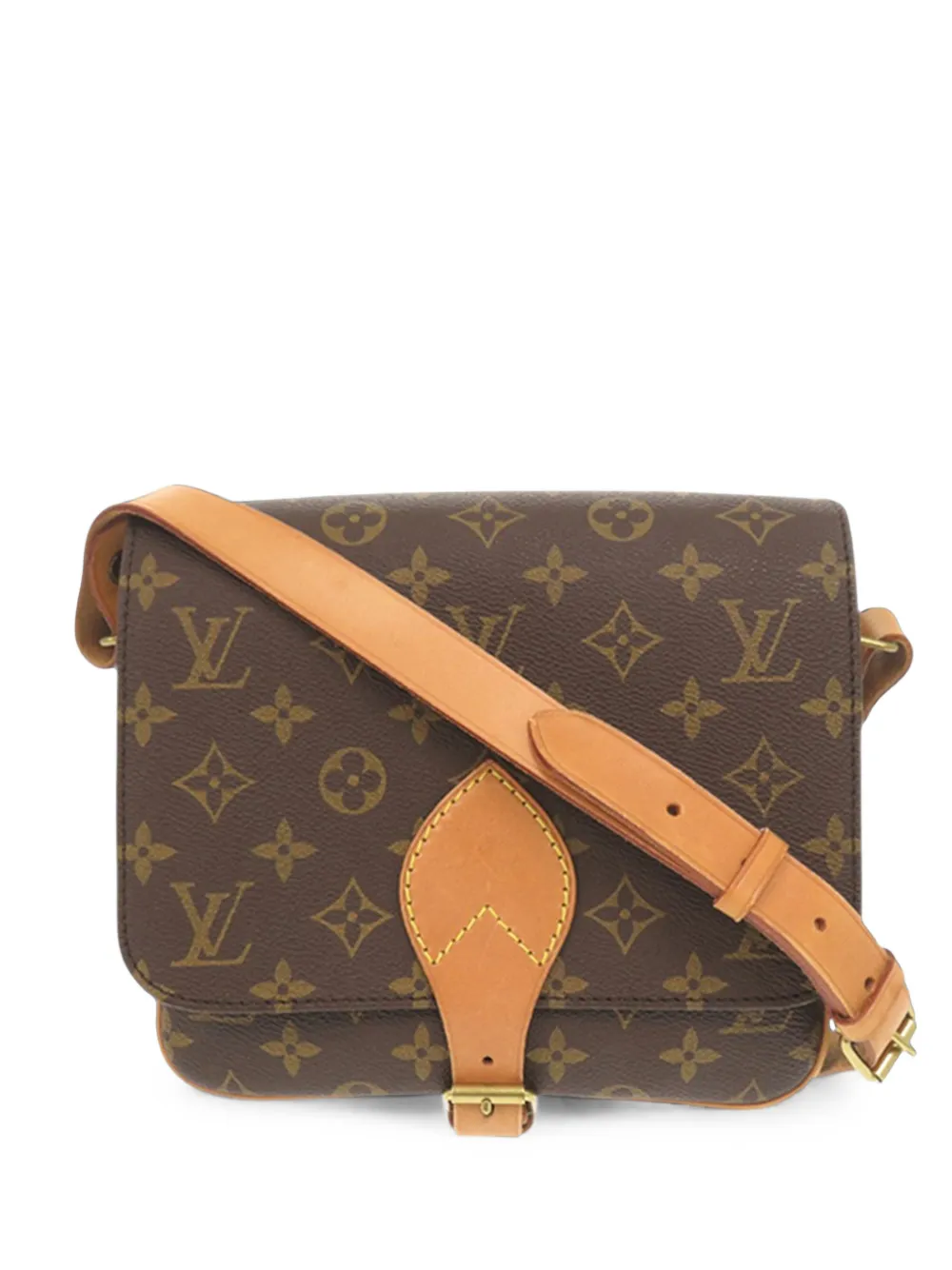 Louis Vuitton Pre-Owned 1992 Monogram Cartouchiere MM crossbody bag - Braun