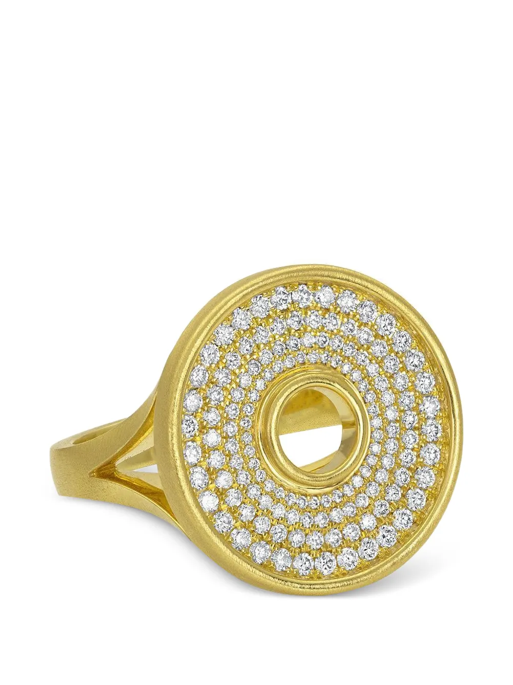 Leigh Maxwell Amani diamond disc ring - Gold