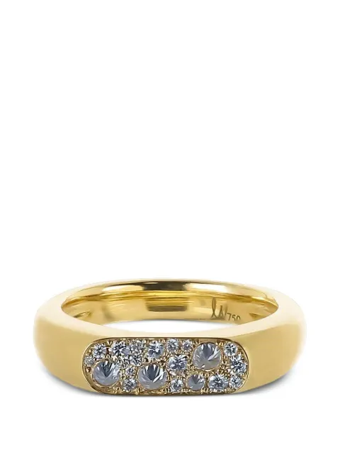 Leigh Maxwell diamond flattened band ring