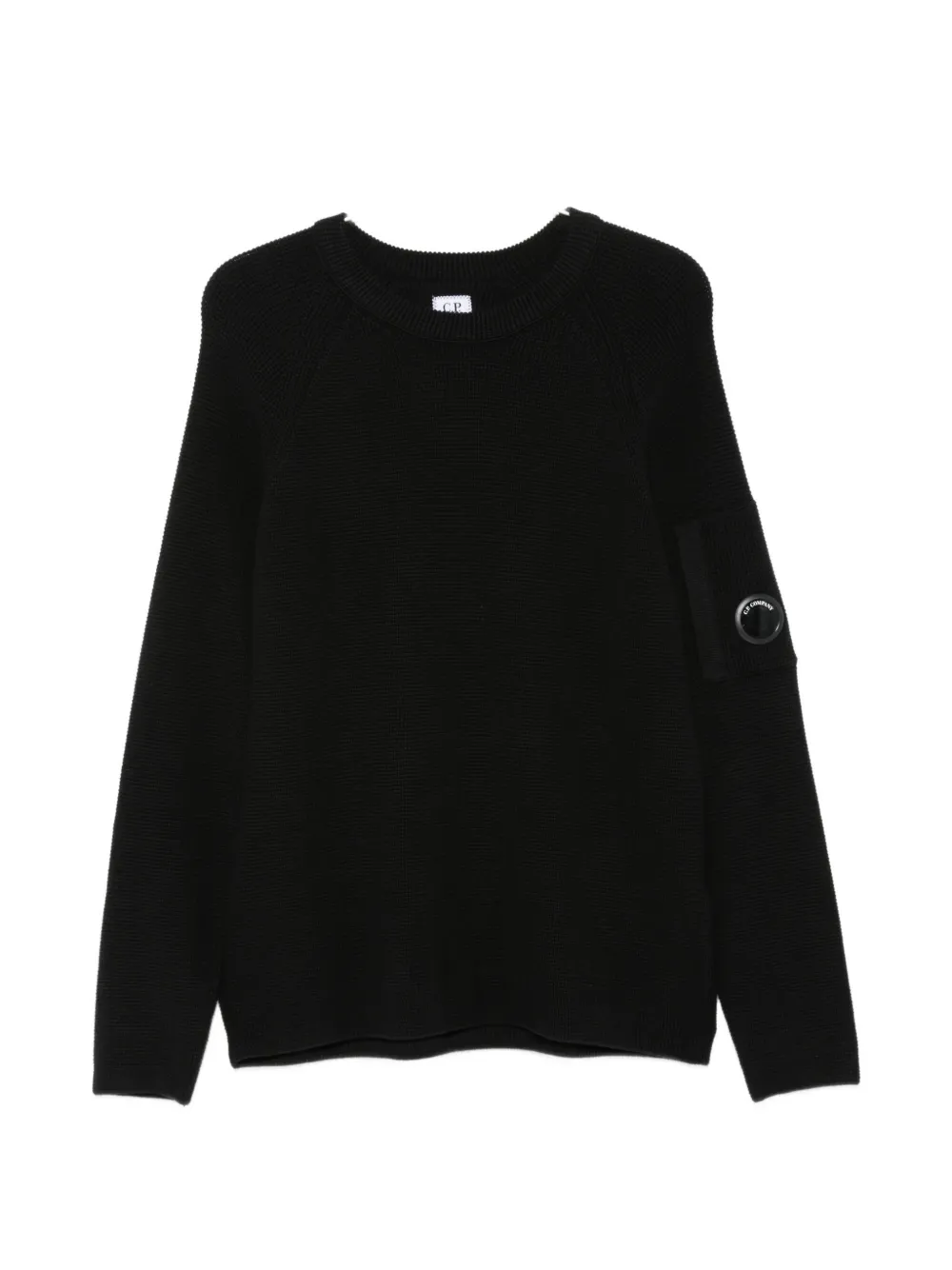 C.P. Company Lens-detail raglan-sleeve sweater - Schwarz