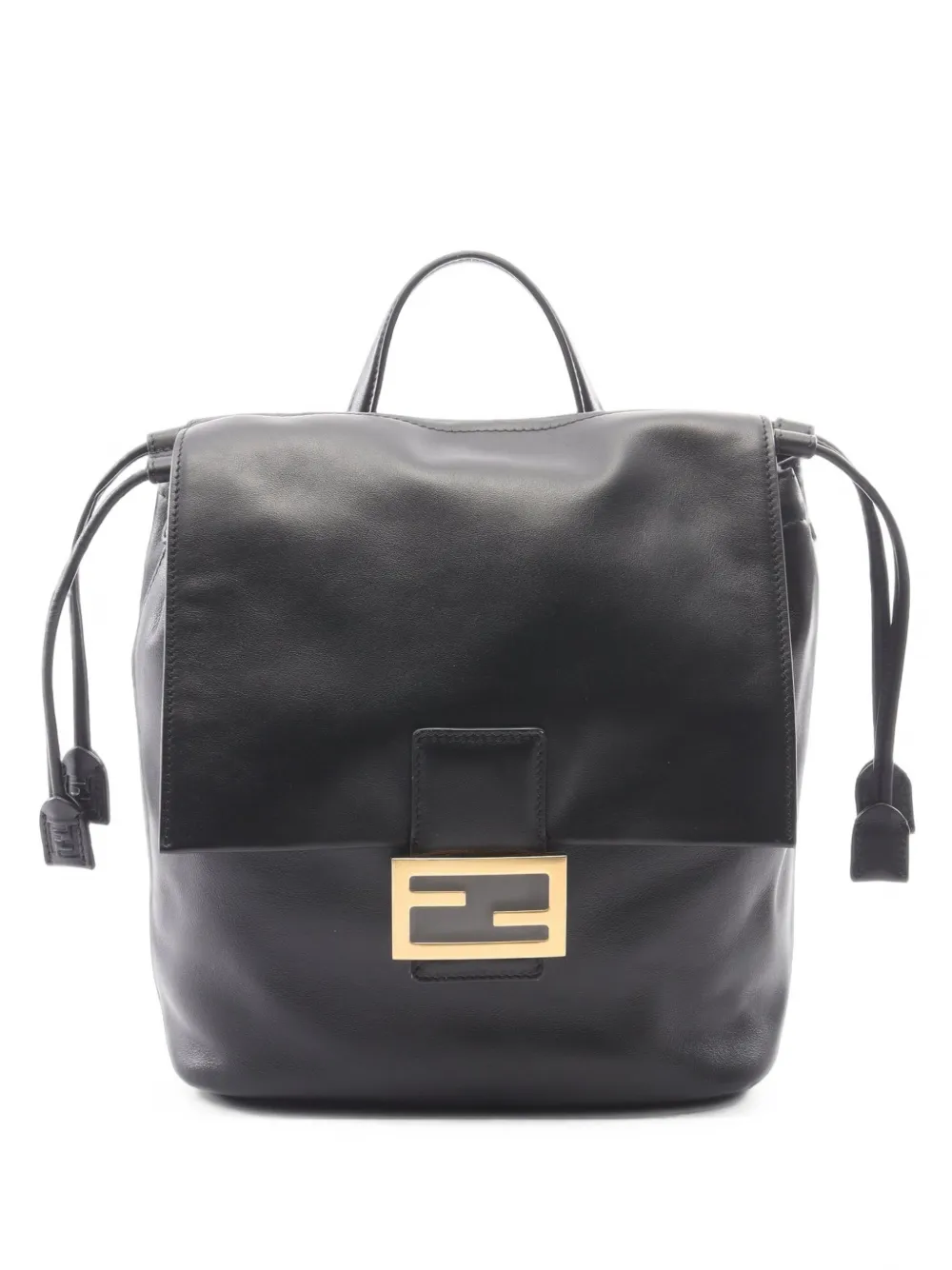 Fendi Pre-Owned Zaino FF in pelle anni 2010 - Nero