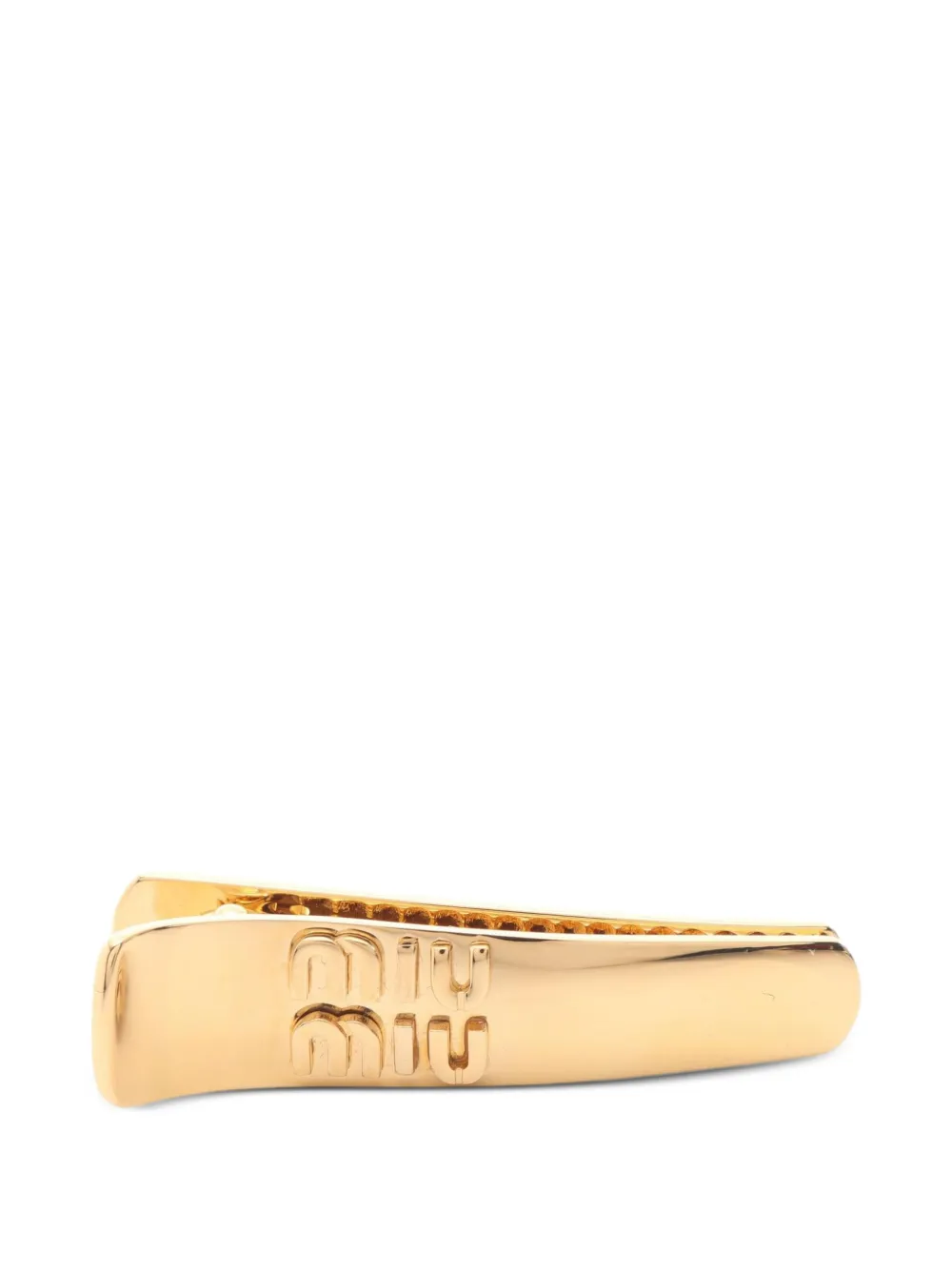 Miu Miu Pre-Owned logo-detail hair clip - Oro