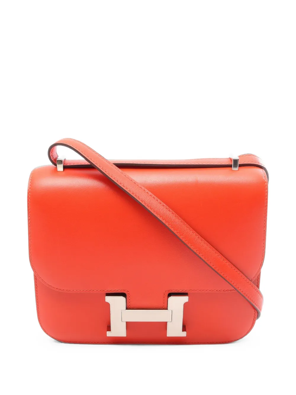 Hermès Pre-Owned 2017 mini Constance crossbody bag - Orange