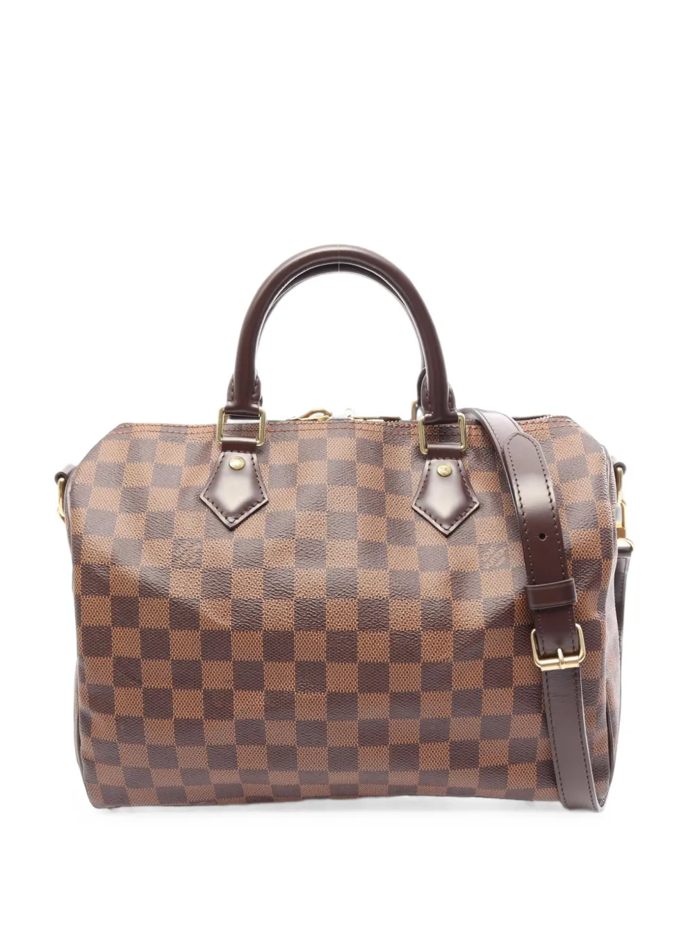 Louis Vuitton Pre-Owned 2016 30 Speedy Bandoulière Damier Ebène tote bag - Marrone