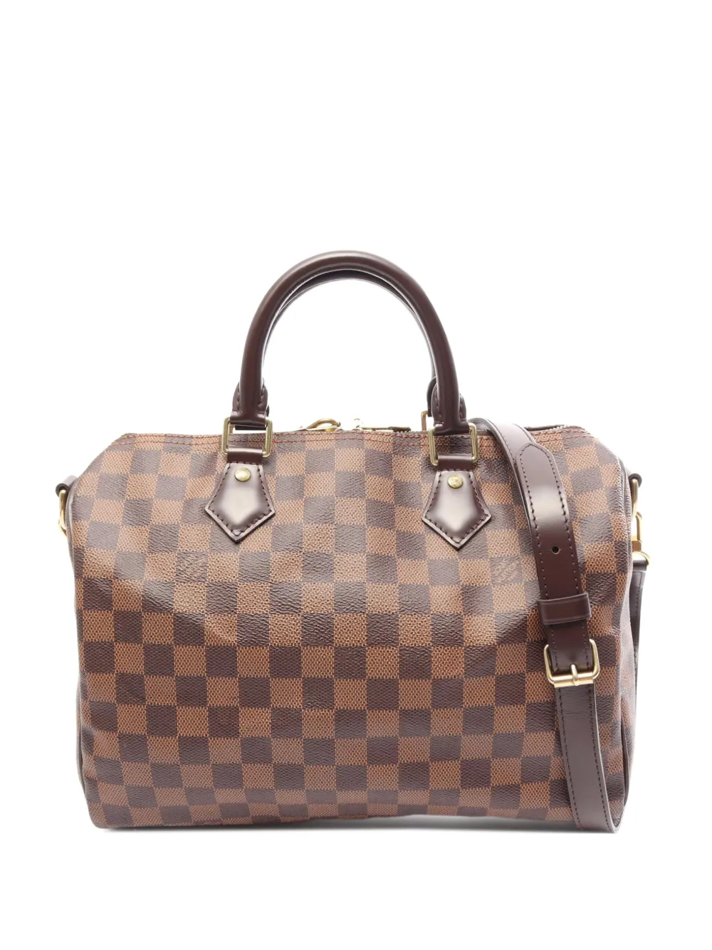 Louis Vuitton Pre-Owned 2016 30 Speedy Bandoulière Damier Ebène tote bag - Marrone