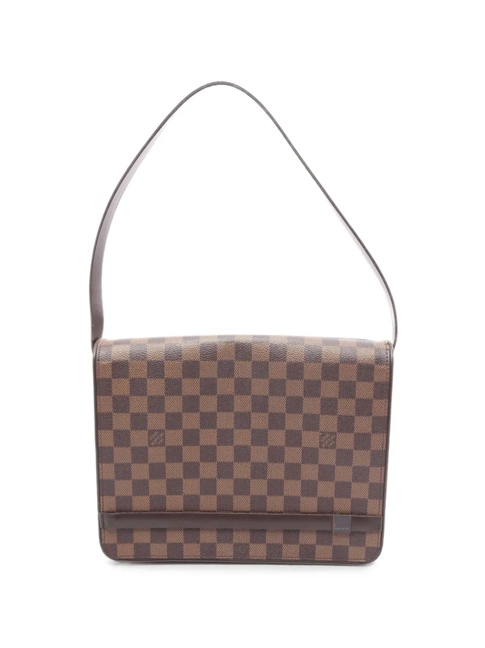 Louis Vuitton Pre-Owned 2001 Damier Ebene Tribeca Carré shoulder bag - Brown