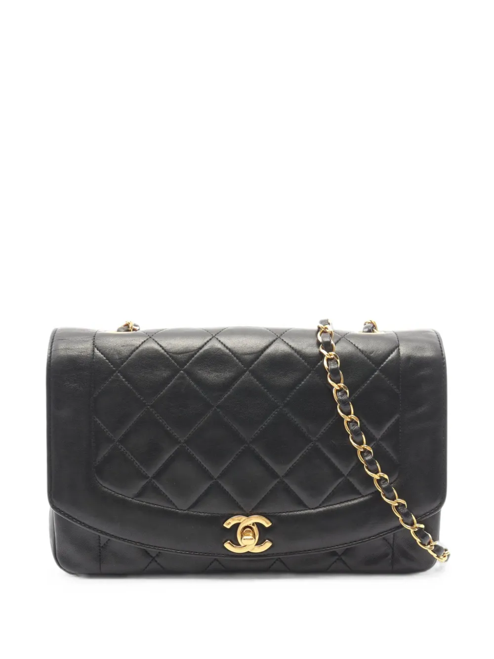 CHANEL Pre-Owned 1991-1994 Diana matelassé crossbody bag - Nero