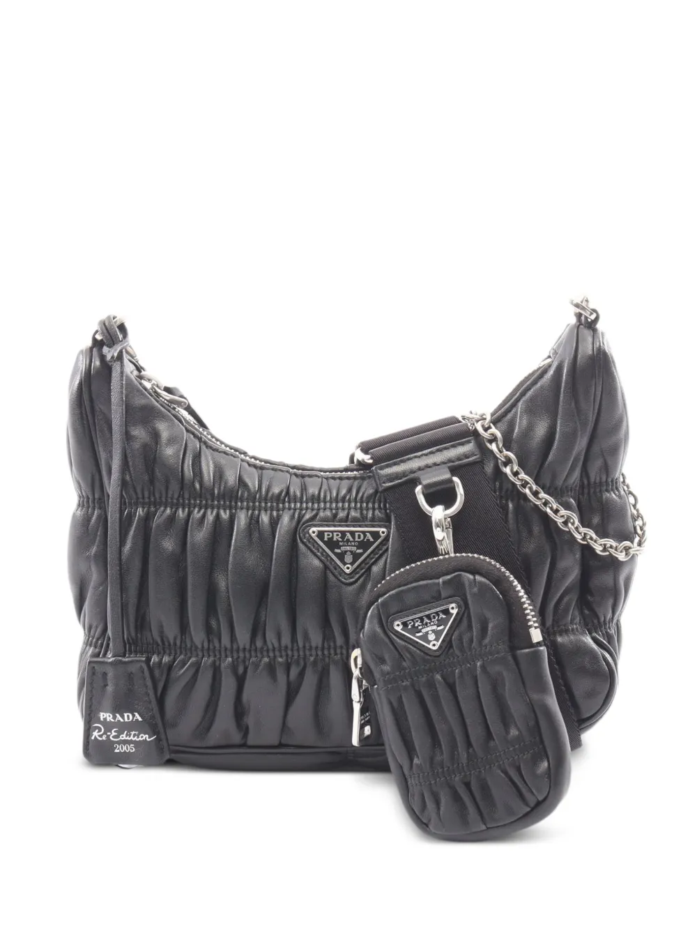 Prada Pre-Owned Borsa a spalla Re-Edition 2005 anni 2010 - Nero