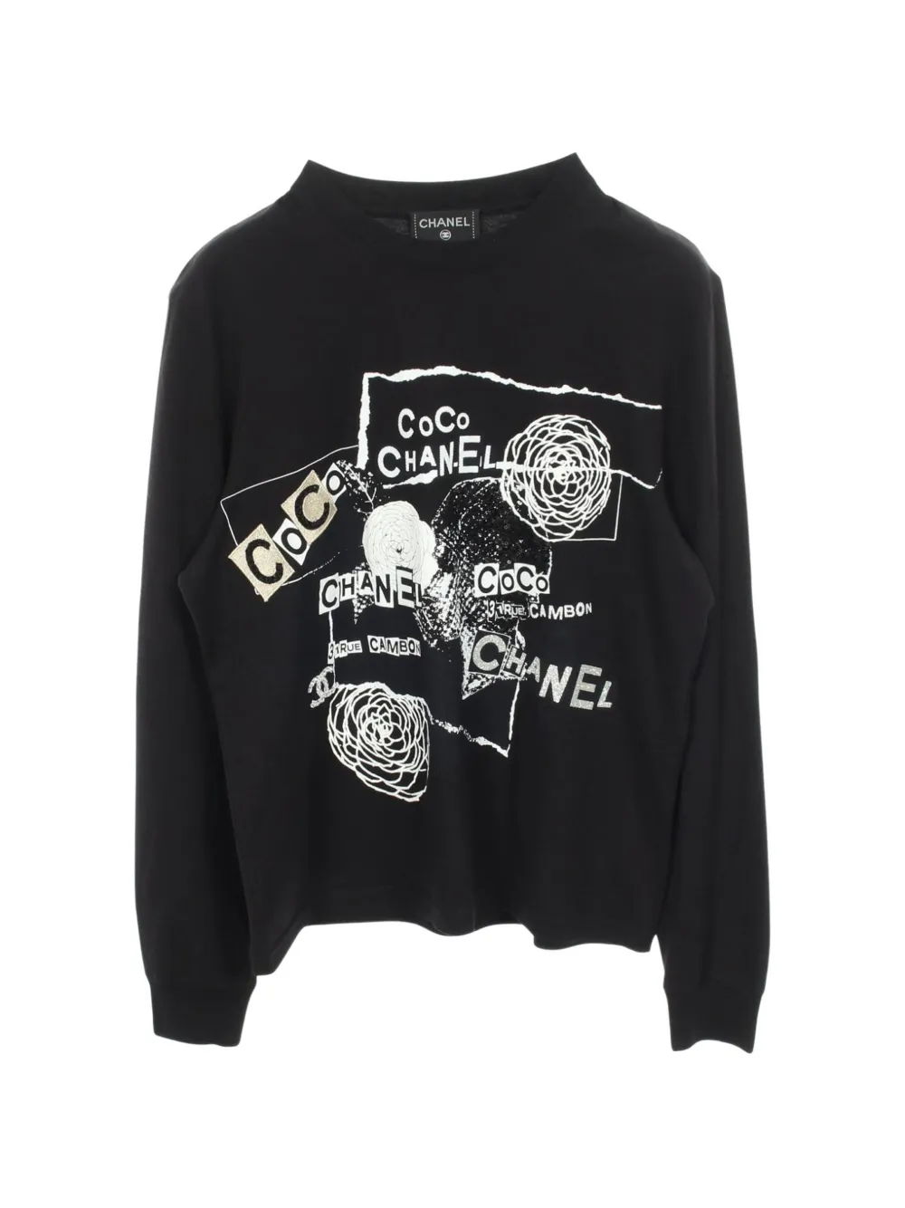 CHANEL Pre-Owned T-shirt con paillettes 1986-1988 - Nero