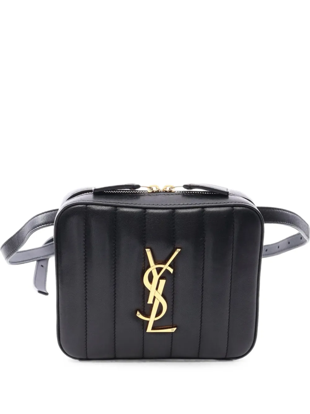 Saint Laurent Pre-Owned 2010s Vicky quilted belt bag - Schwarz