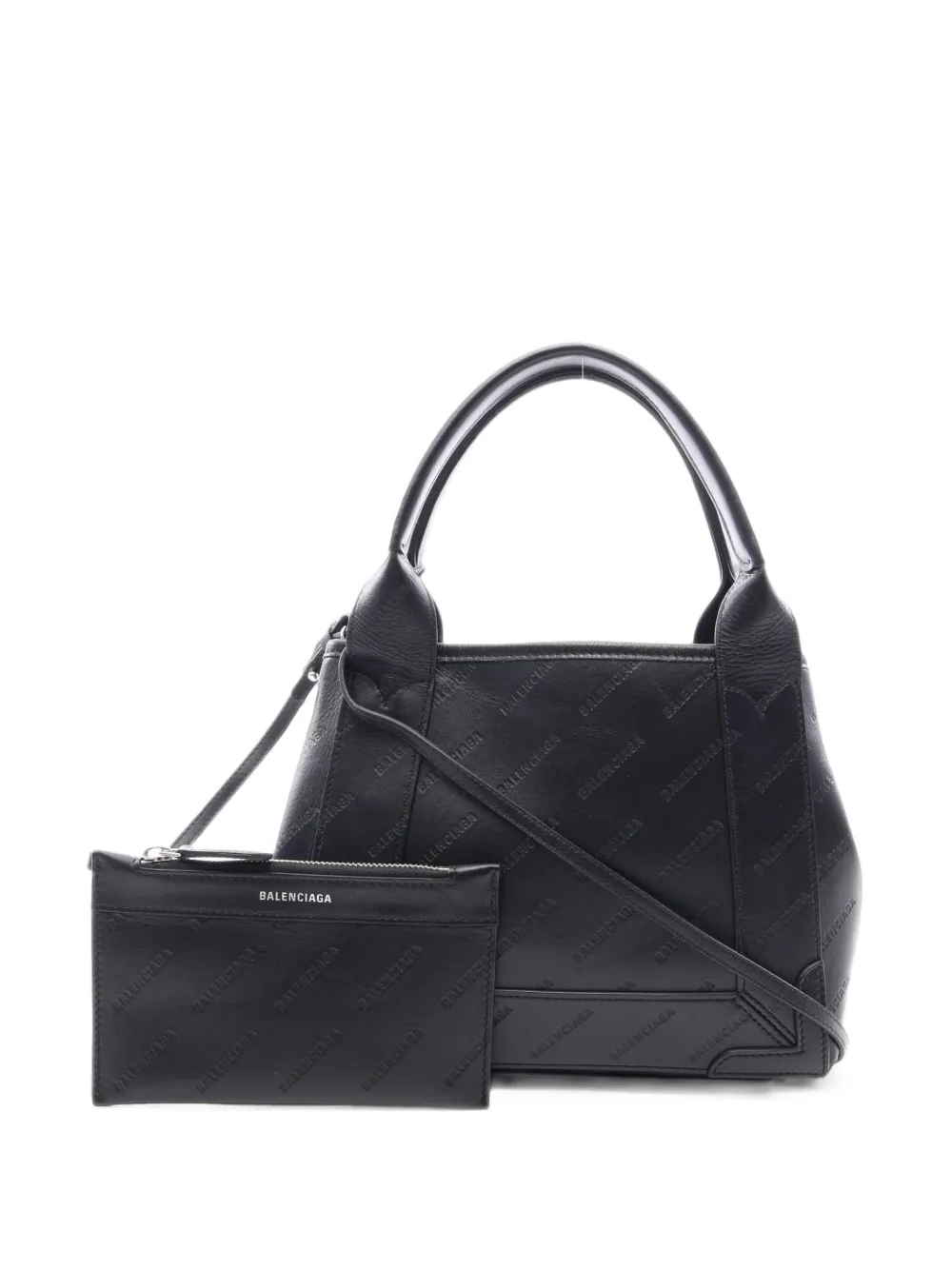 Balenciaga Pre-Owned 2010s XS navy hippopotamus handbag - Schwarz