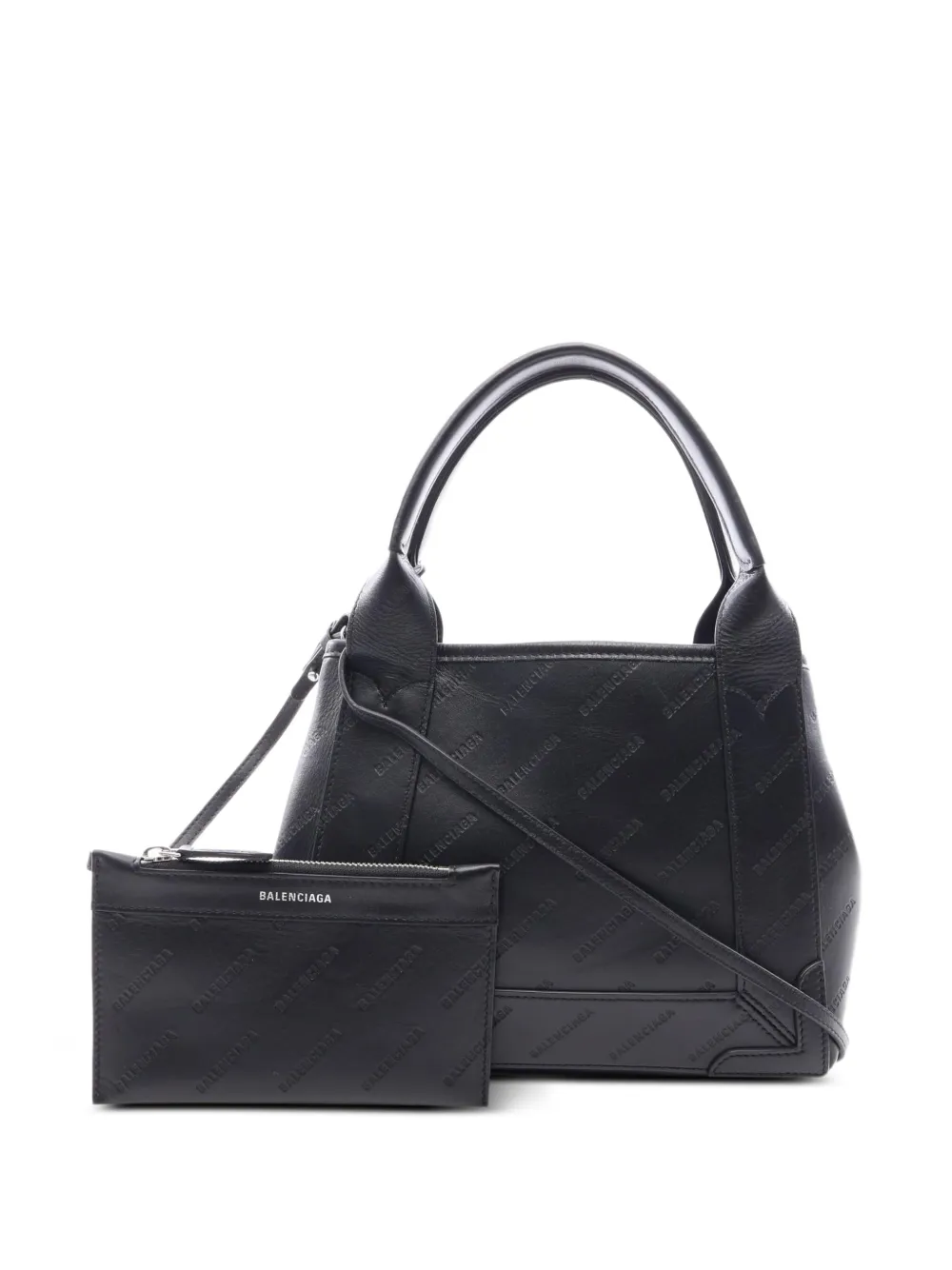 Balenciaga Pre-Owned 2010s XS navy hippopotamus handbag - Nero