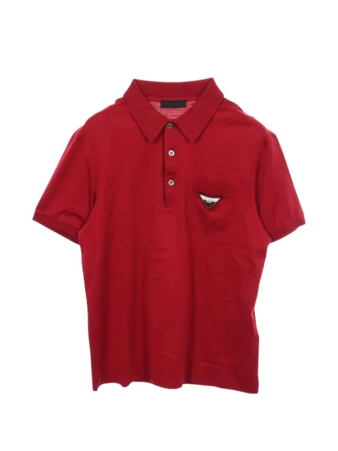 Prada Pre-Owned 2010s triangle logo polo shirt