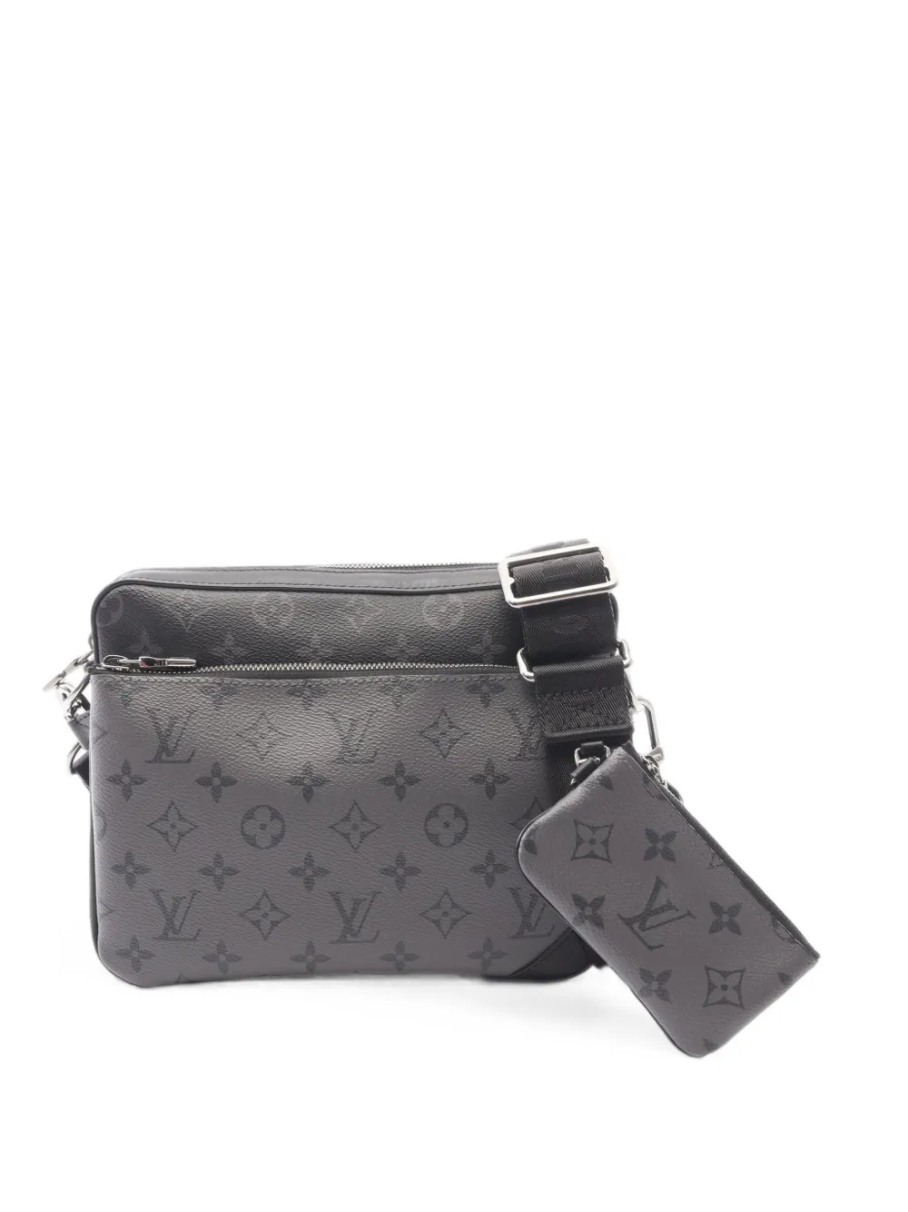 Louis Vuitton Pre-Owned 2020 Trio Monogram Eclipse messenger bag - Grigio