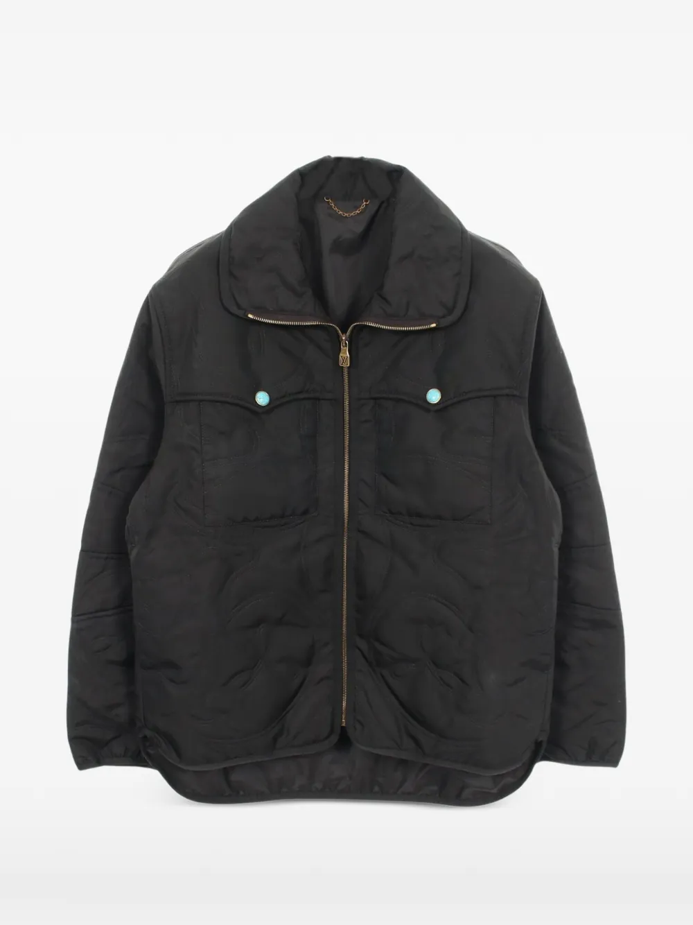 Louis Vuitton Pre-Owned 2020s quilted overshirt jacket - Nero