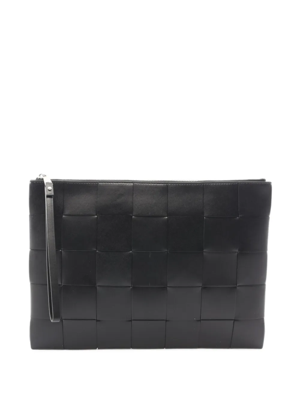 Bottega Veneta Pre-Owned Clutch Intrecciato maxi anni 2020 - Nero