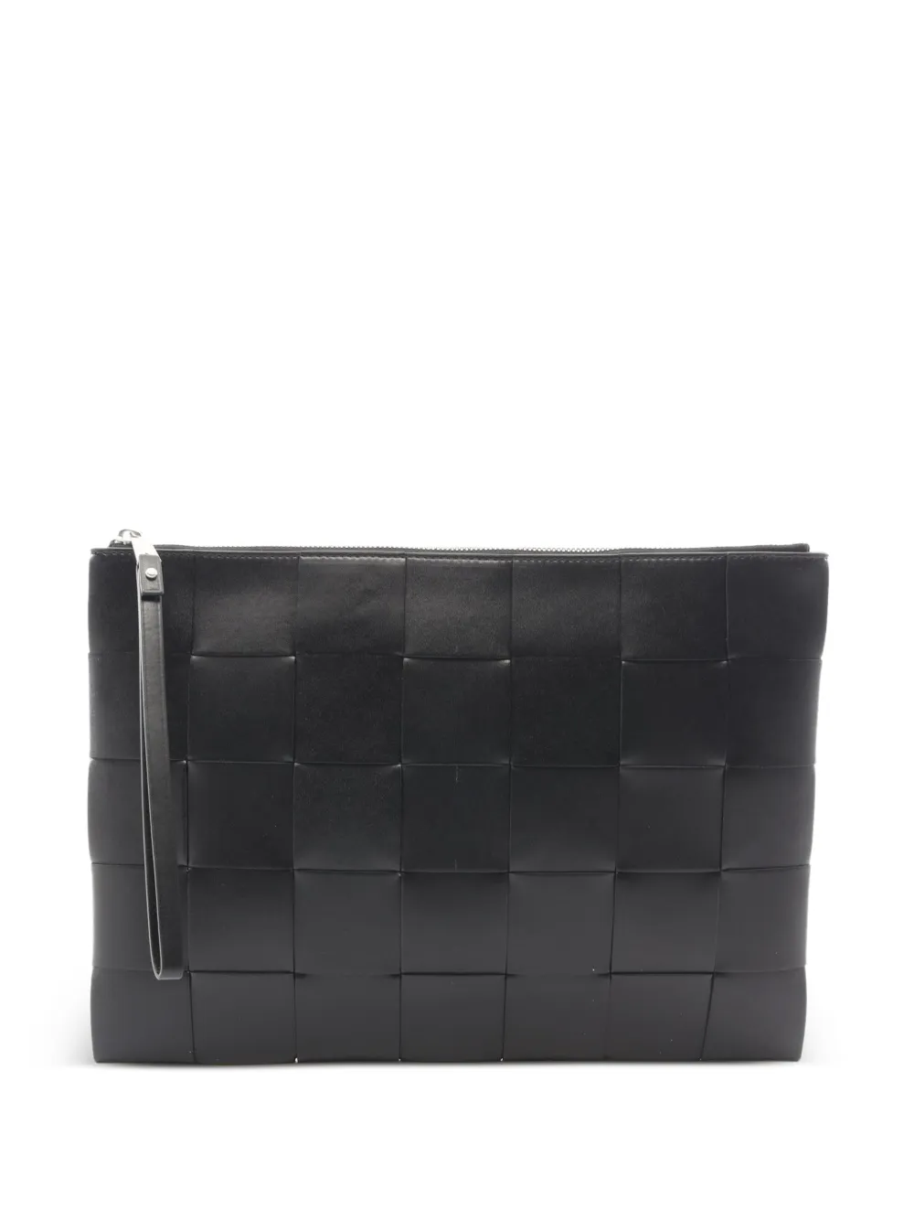 Bottega Veneta Pre-Owned Clutch Intrecciato maxi anni 2020 - Nero