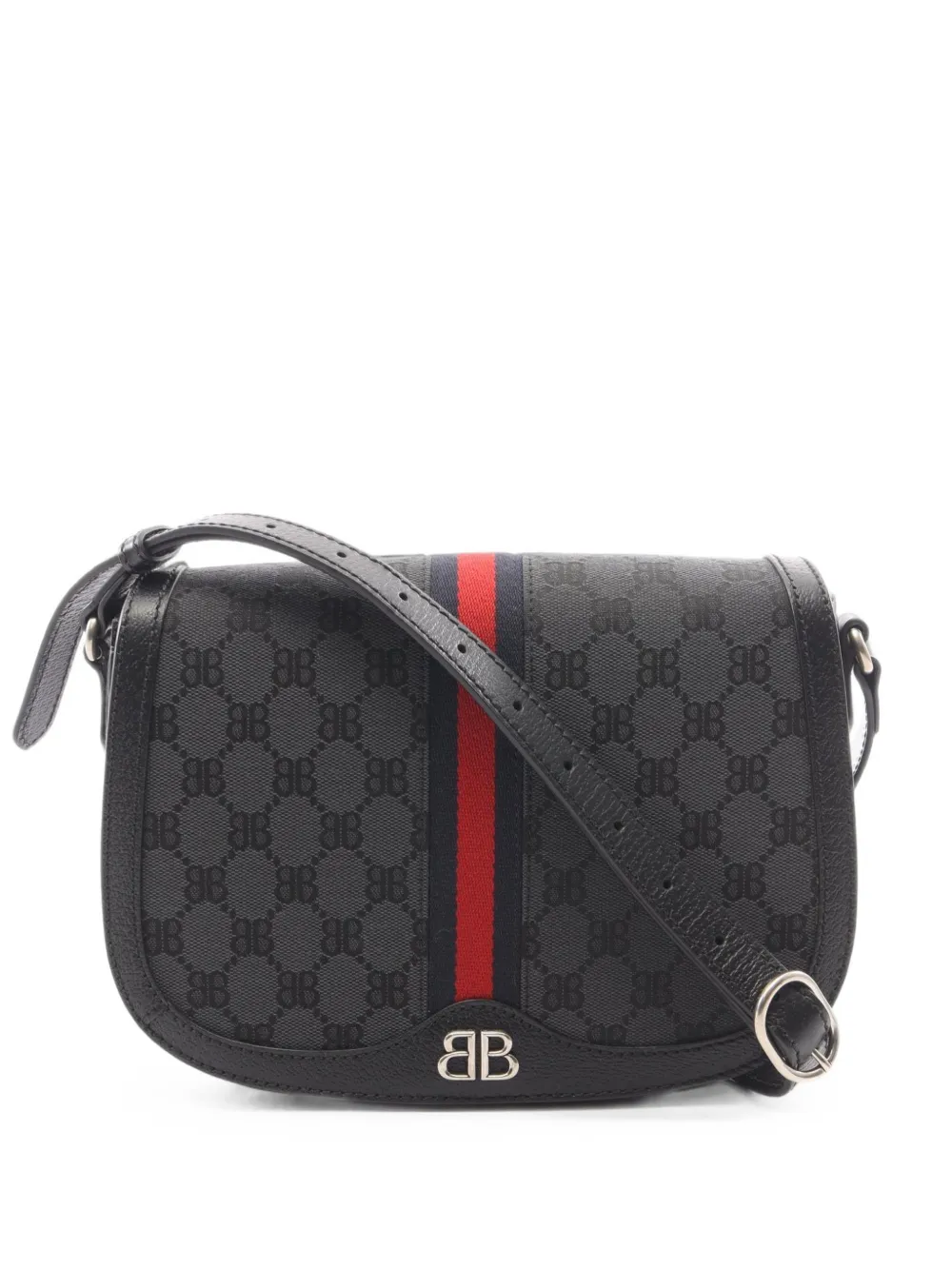 Balenciaga Pre-Owned x Gucci 2010s The Hacker Project Schultertasche - Schwarz