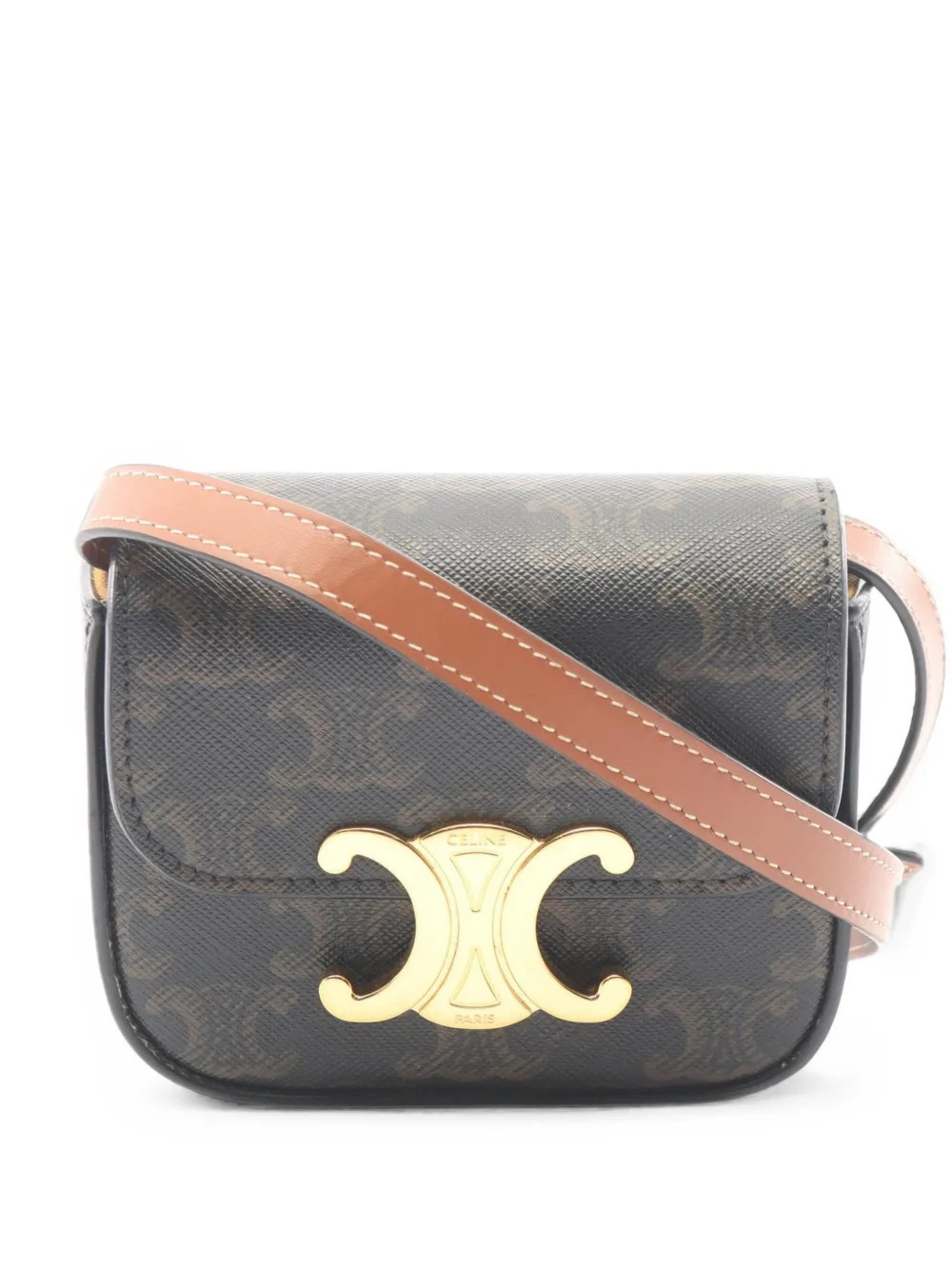Celine Pre-Owned 2010s mini Claude shoulder bag - Marrone