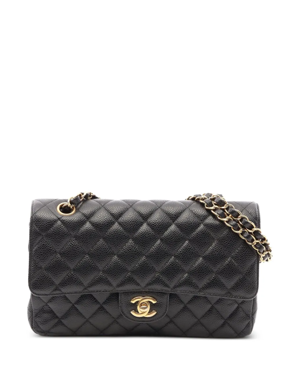 CHANEL Pre-Owned 2017-2018 CC-logo Matelassé shoulder bag - Nero