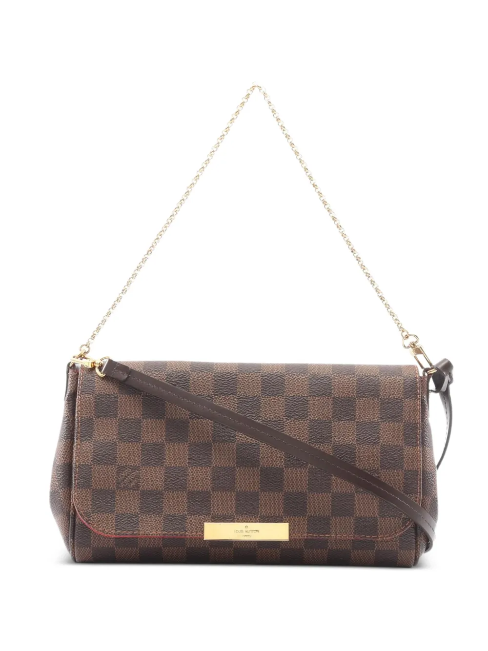 Louis Vuitton Pre-Owned Borsa a spalla MM Favorite Damier-èbene 2014 - Marrone