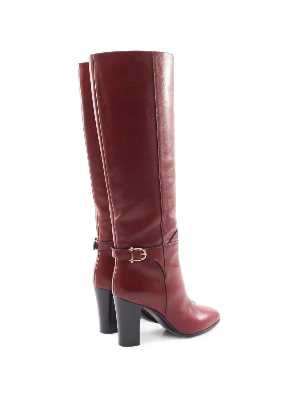 Celine Pre-Owned 2000s buckled knee-high boots - Rot