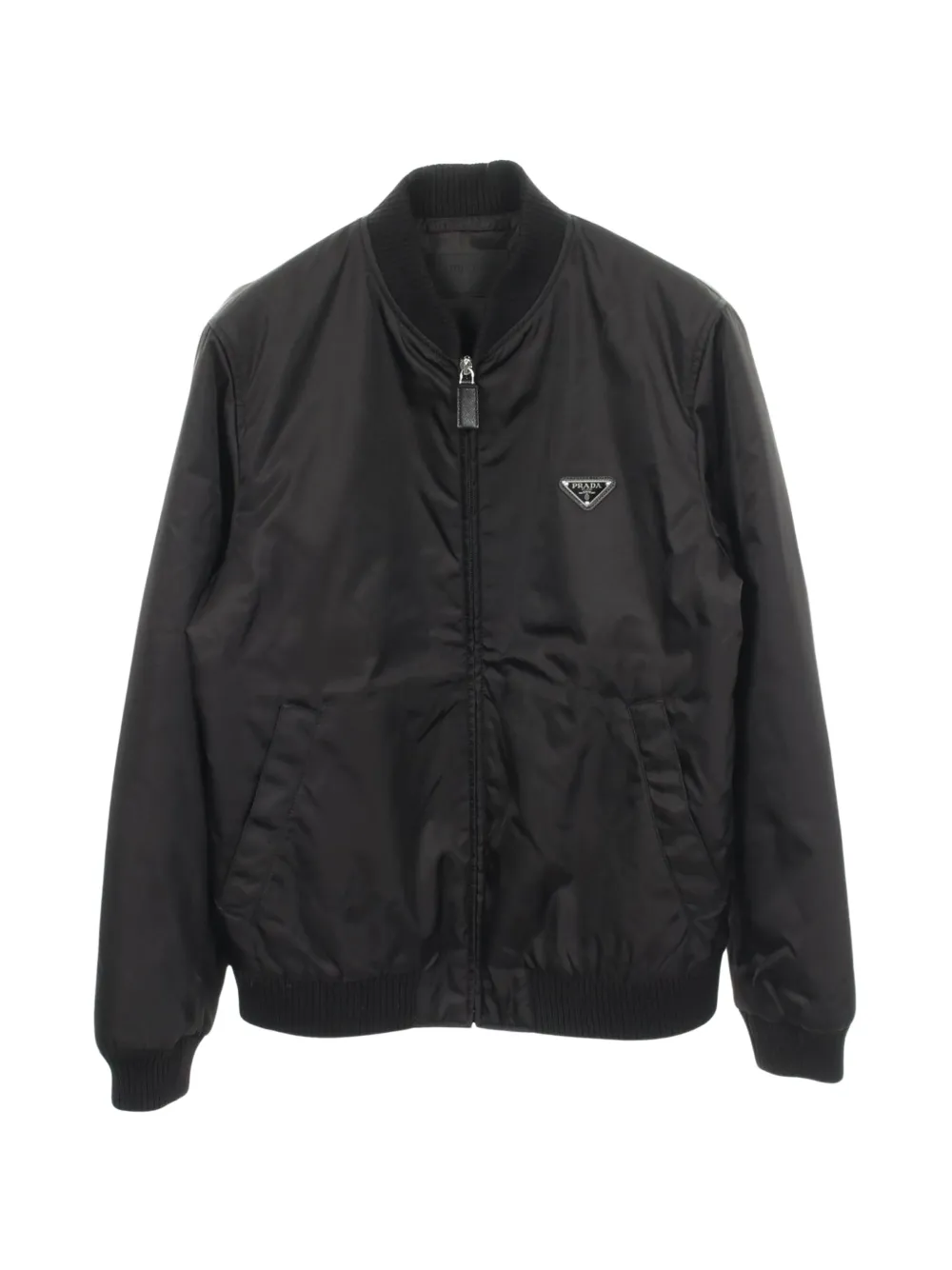 Prada Pre-Owned 2010s Re-Nylon bomber jacket - Nero