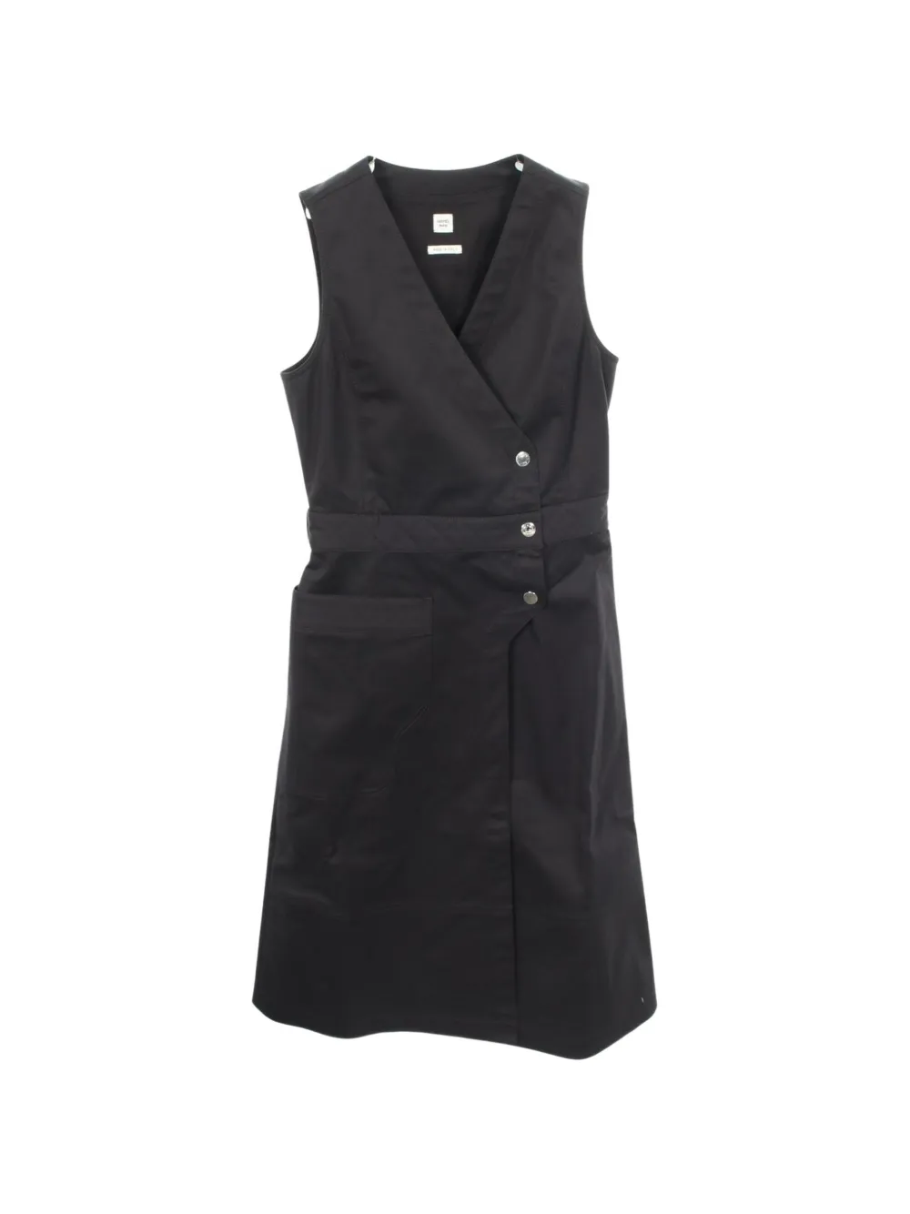 Hermès Pre-Owned 2010s Clou de Selle button wrap mini dress - Nero