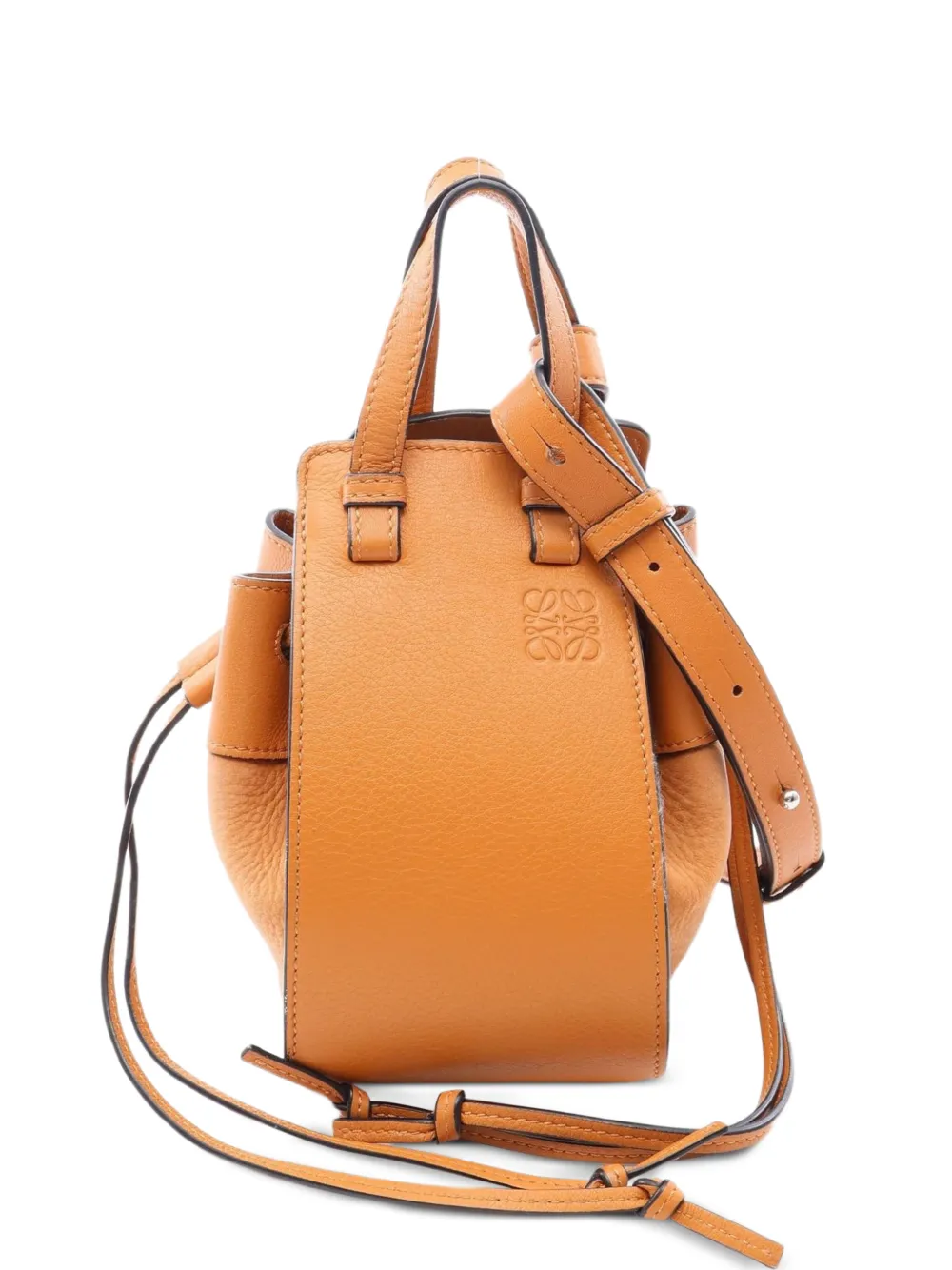 Loewe Pre-Owned 2000s mini Hammock drawstring bucket bag - Marrone