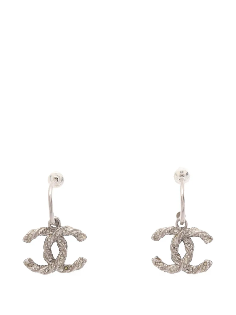 CHANEL Pre-Owned 2013 Coco Mark Creolen - Silber