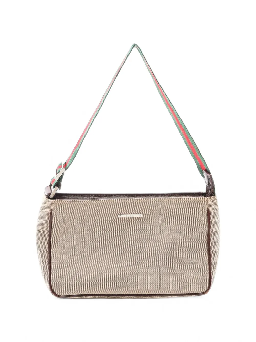 Gucci Pre-Owned Borsa a spalla Sherry Line con placca logo anni 2000 - Toni neutri