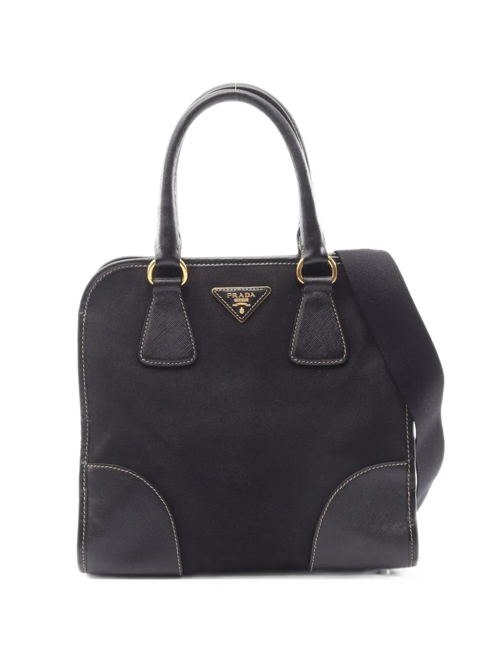 Prada Pre-Owned 2000s Saffiano leather tote bag - Nero