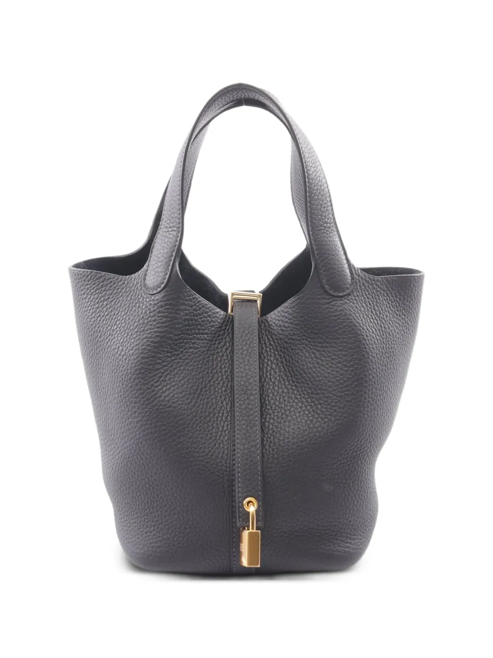 Hermès Pre-Owned 2026 PM Picotin Lock leather tote bag - Blu