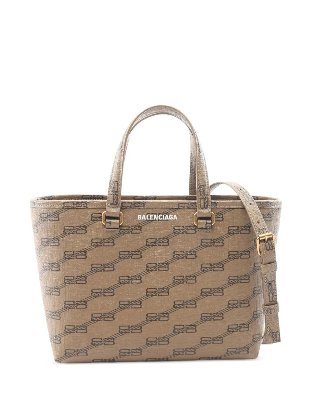 Balenciaga Pre-Owned 2010s BB monogram handbag - Toni neutri