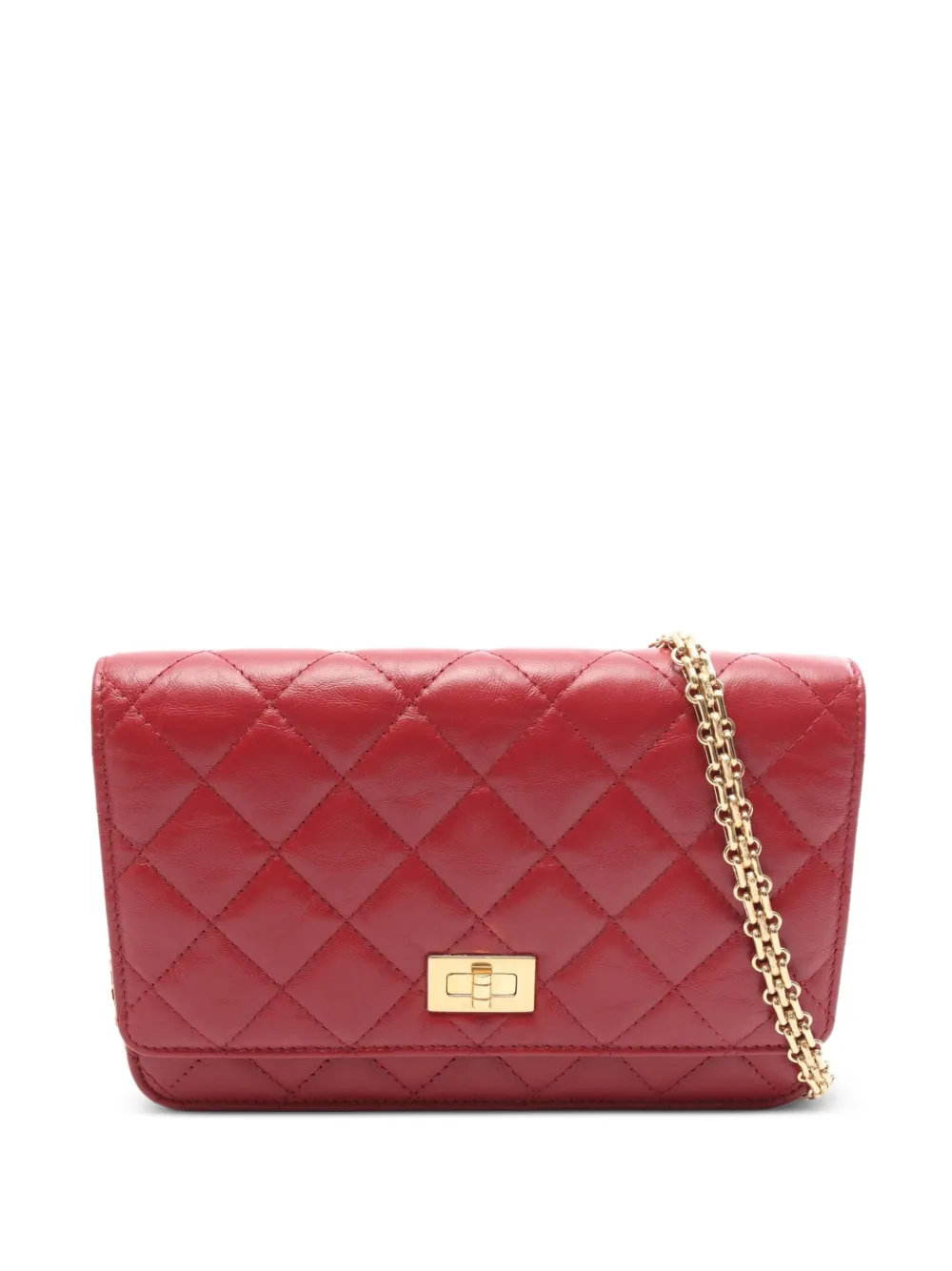 CHANEL Pre-Owned 2019 2.55 leather shoulder bag - Rosso
