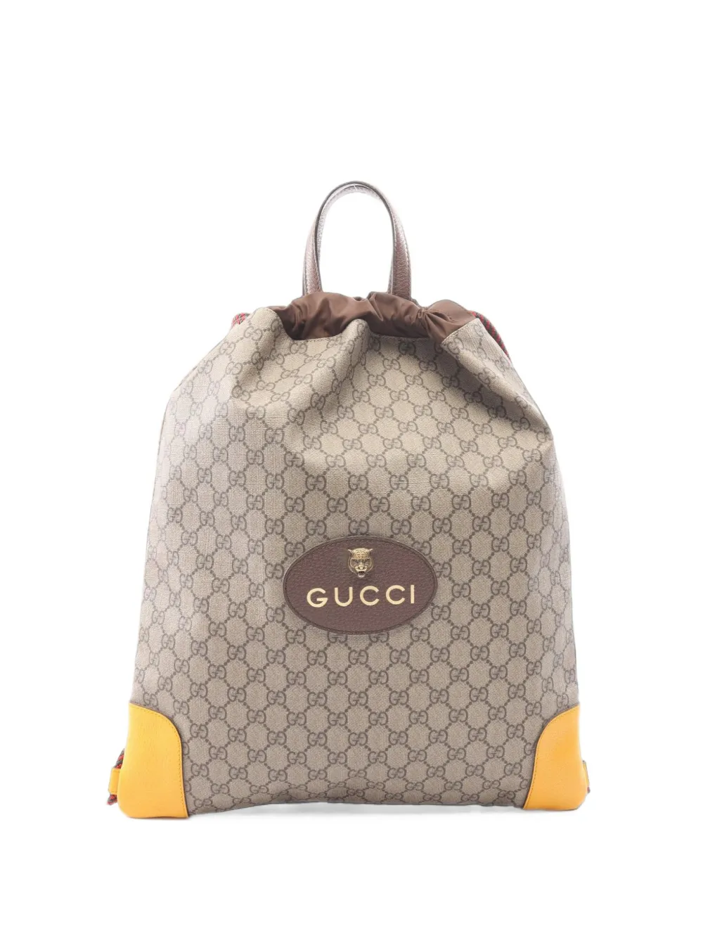 Gucci Pre-Owned Zaino GG Supreme con coulisse 2010 - Toni neutri