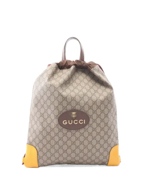 Gucci Pre-Owned 2010 GG Supreme drawstring backpack
