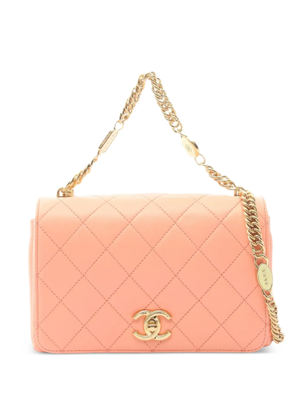 CHANEL Pre-Owned 2021s chain-strap shoulder bag - Arancione