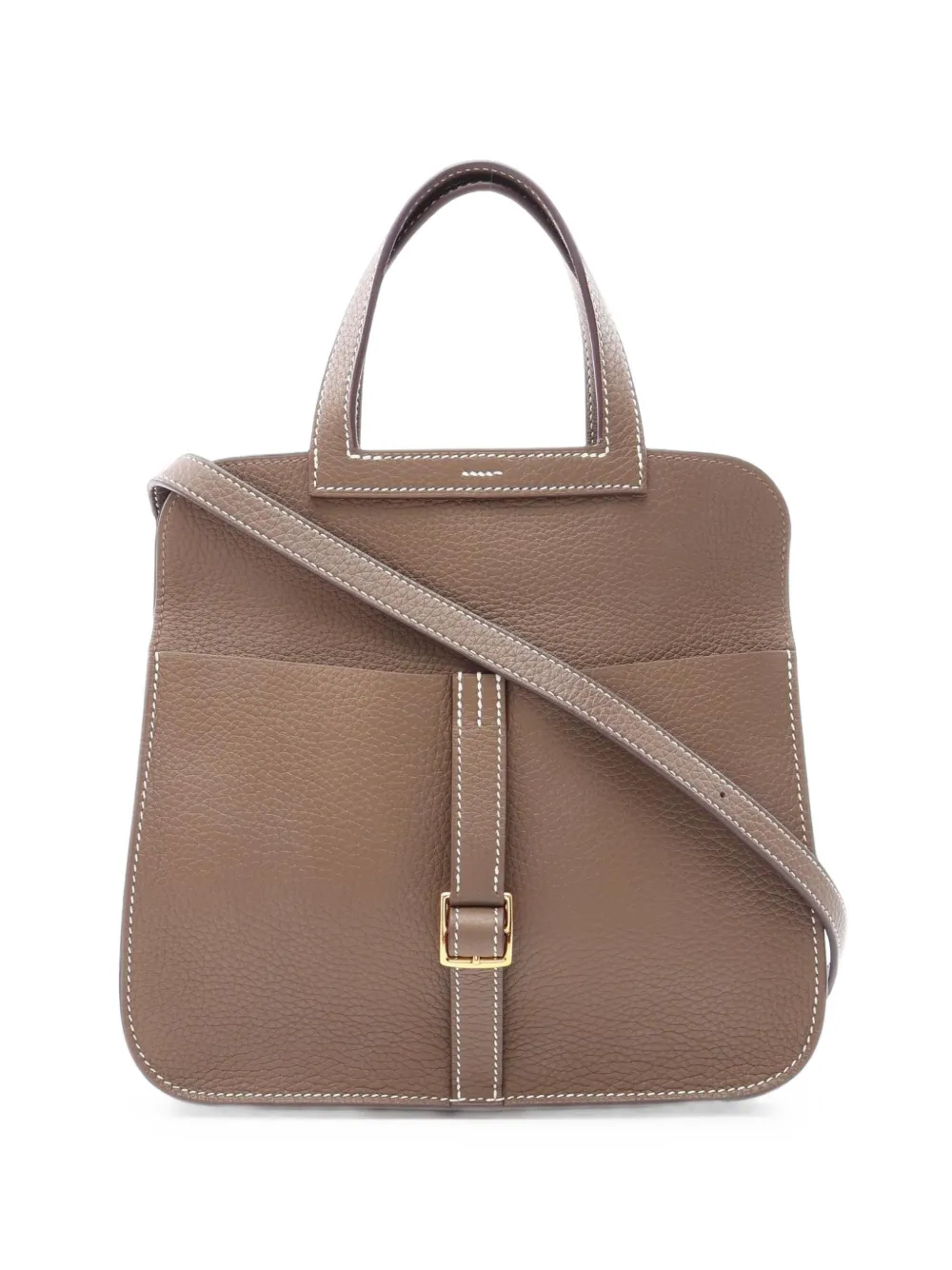 Hermès Pre-Owned 2020 25 Halzan leather tote bag - Grau