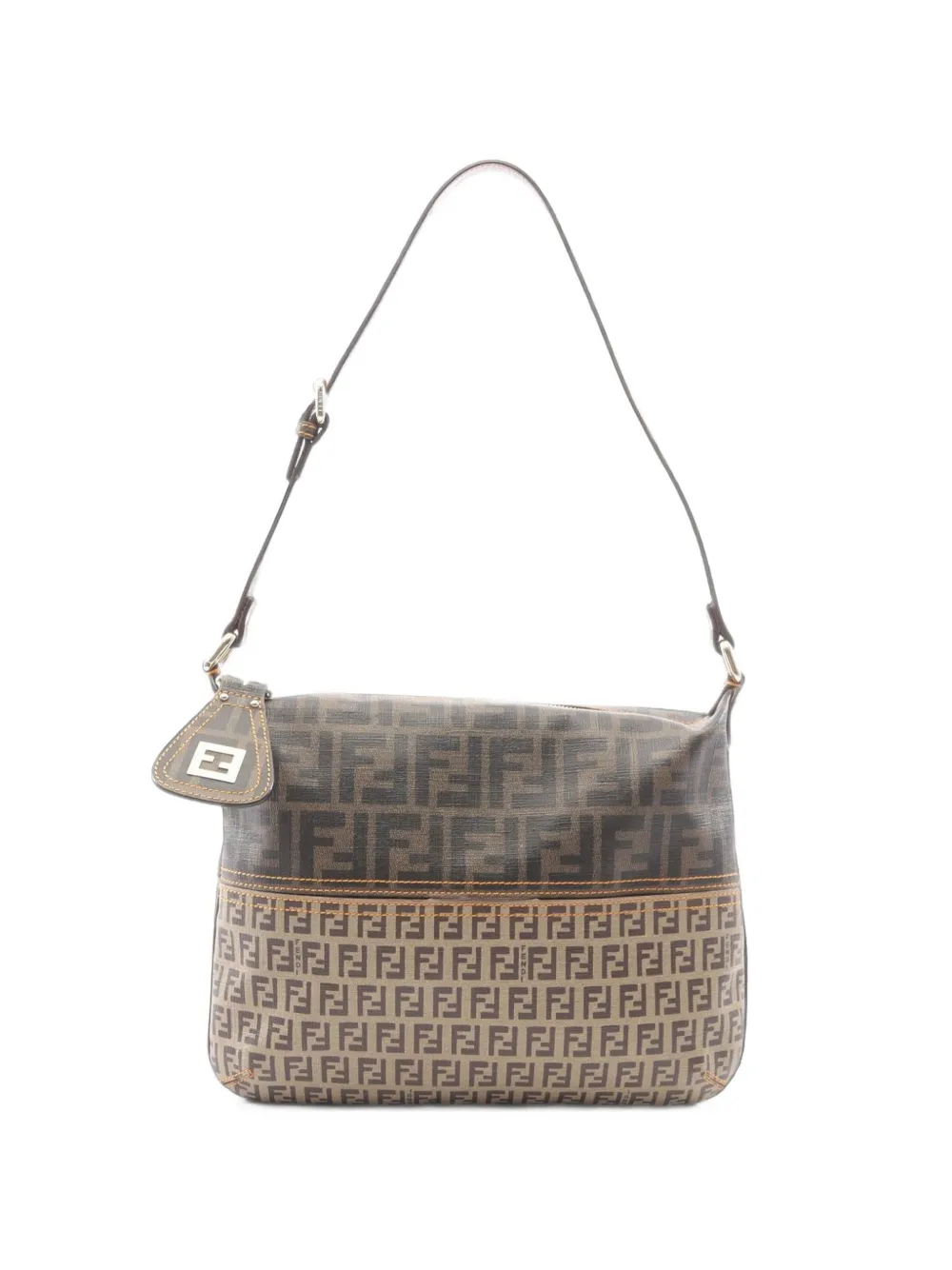 Fendi Pre-Owned 2010s Zucca Zucchino zip-fastening shoulder bag - Marrone