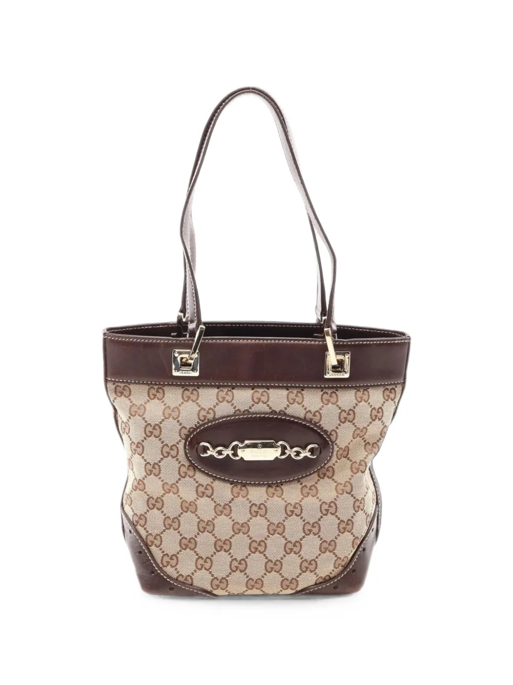 Gucci Pre-Owned 2000s logo-pattern tote bag - Marrone