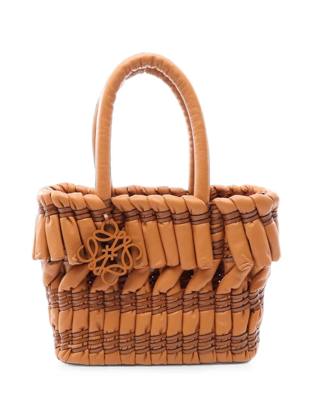Loewe Pre-Owned 2010 Tubular Basket Tote Bag - Braun
