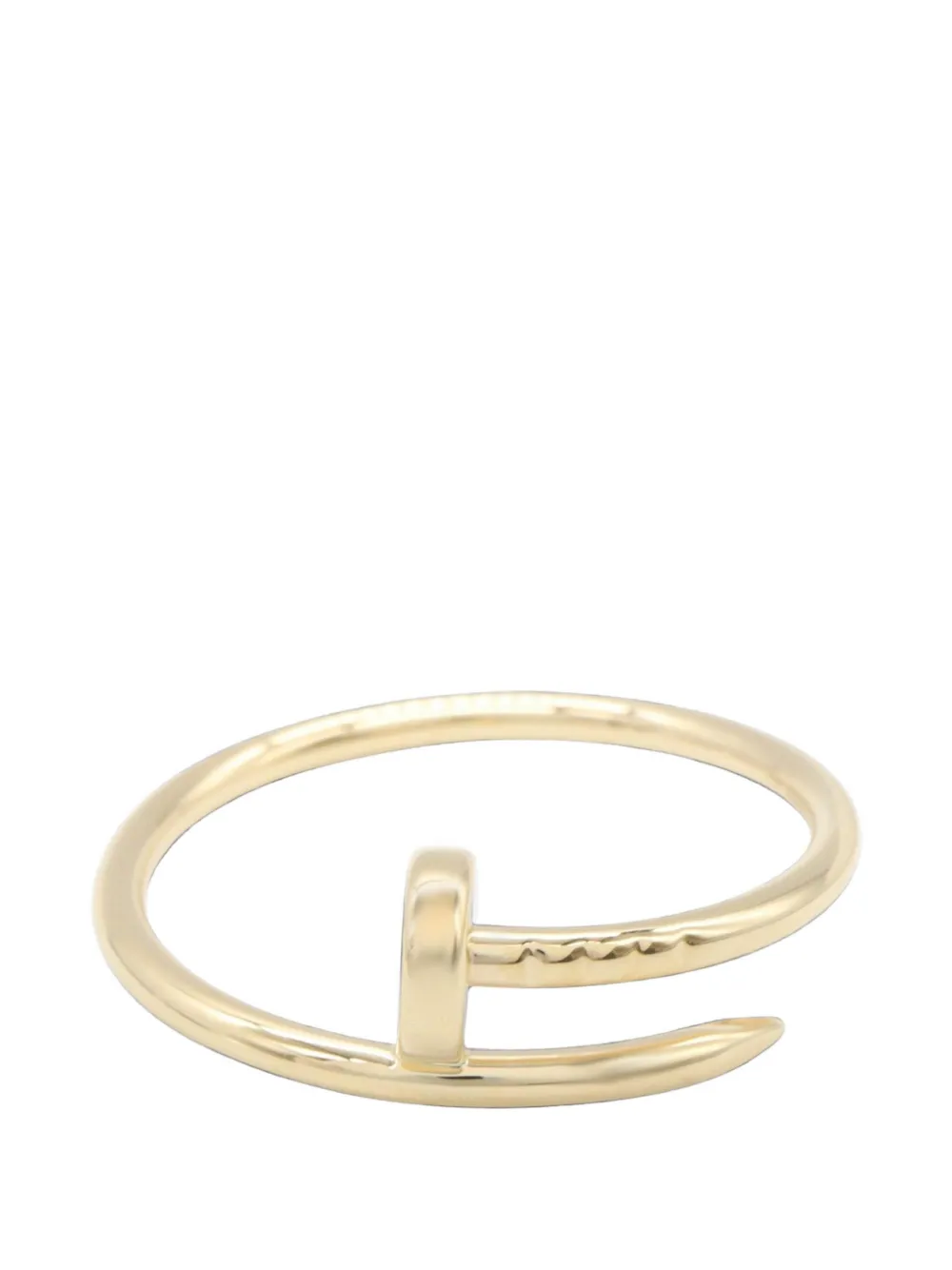 Cartier 2010s Juste un Clou engraved-logo ring - Gold