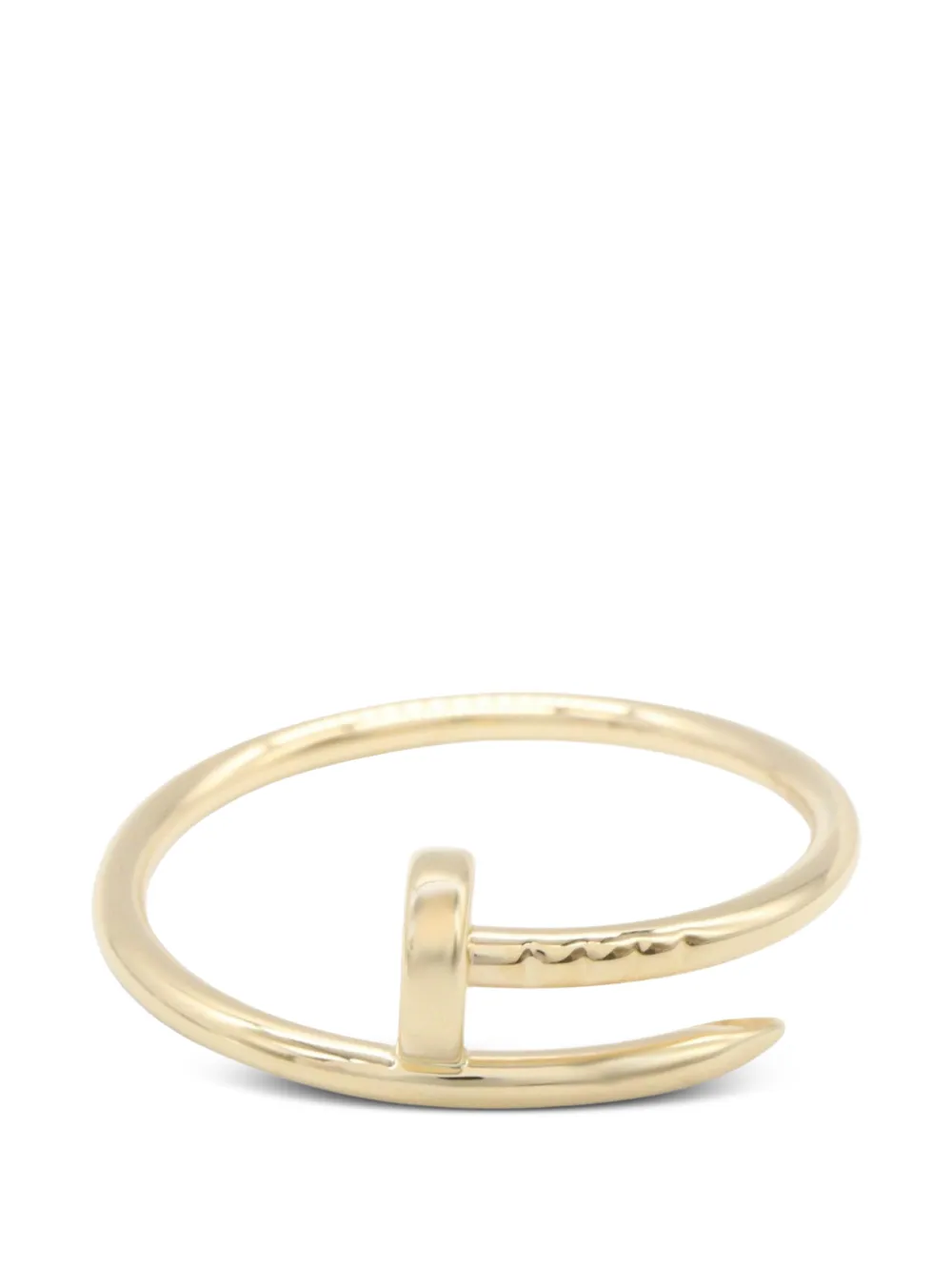 Cartier 2010s Juste un Clou engraved-logo ring - Oro